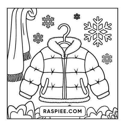 126 Bold and Easy Cozy Winter Coloring Pages