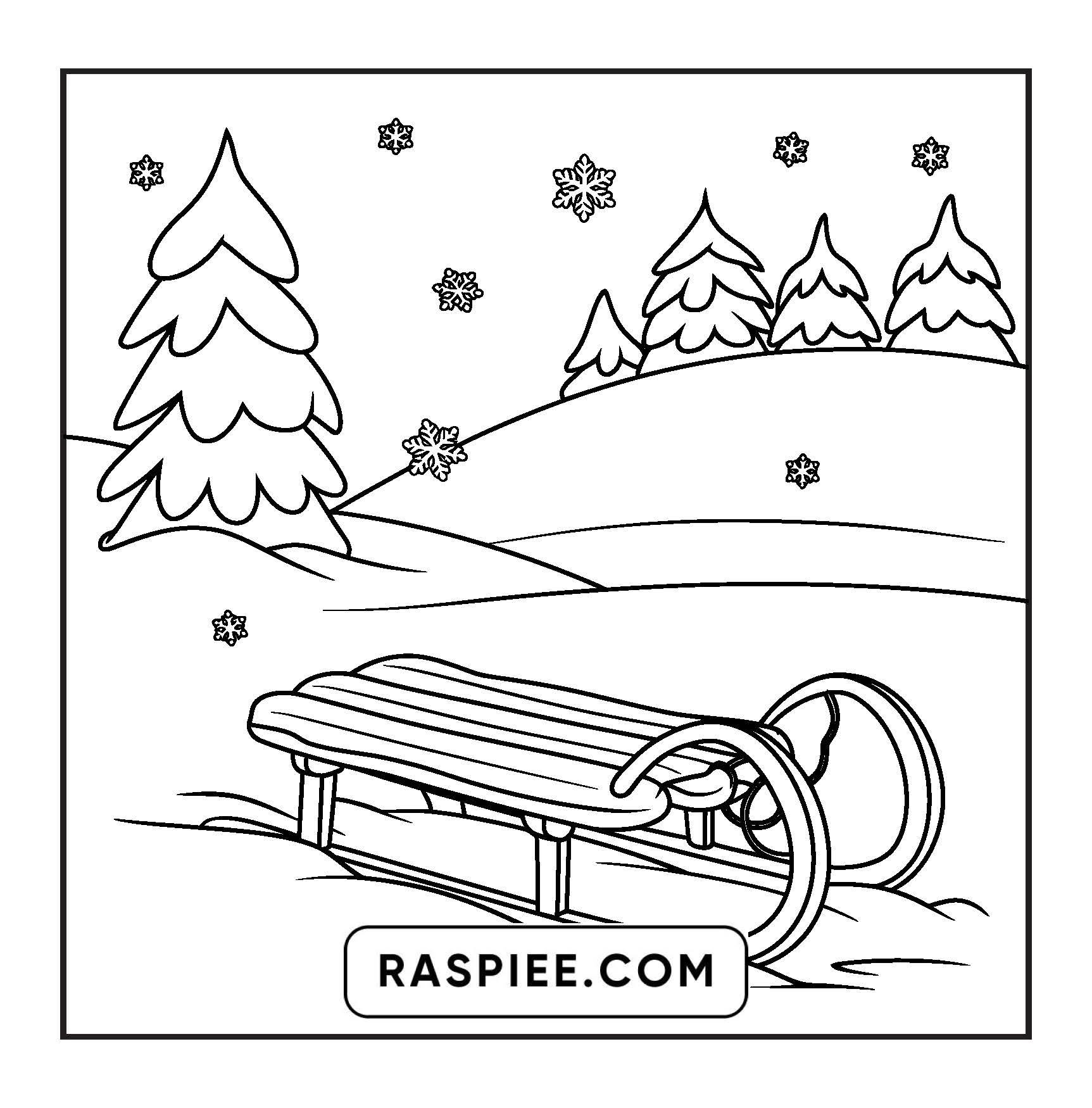 126 Bold and Easy Cozy Winter Coloring Pages