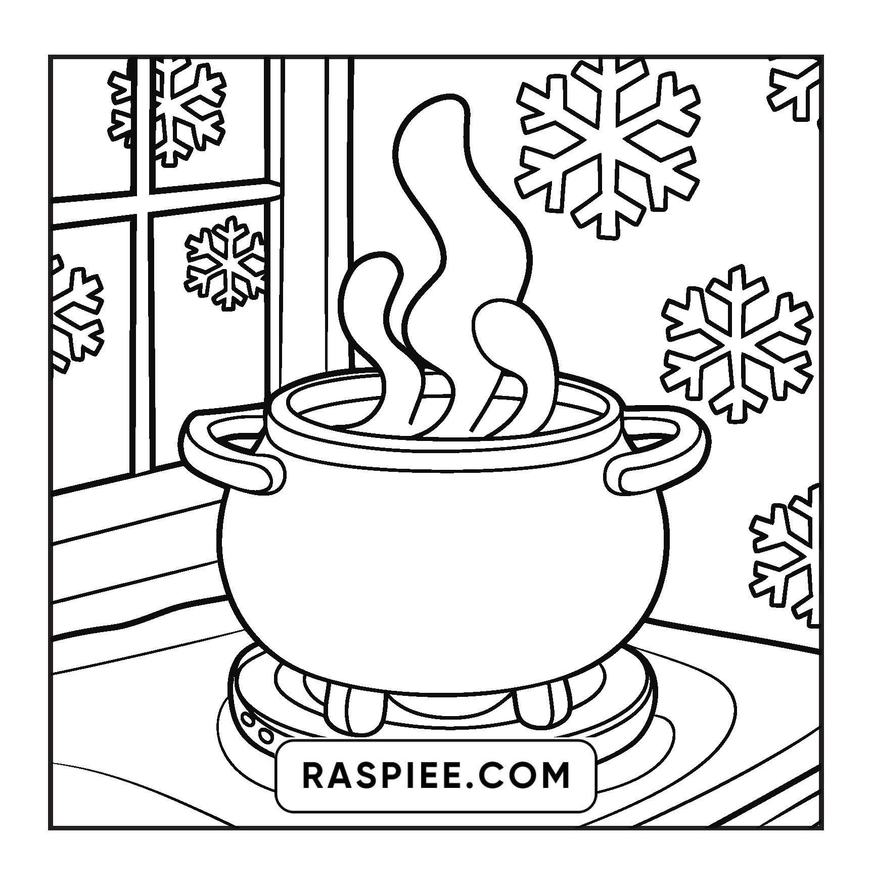 126 Bold and Easy Cozy Winter Coloring Pages