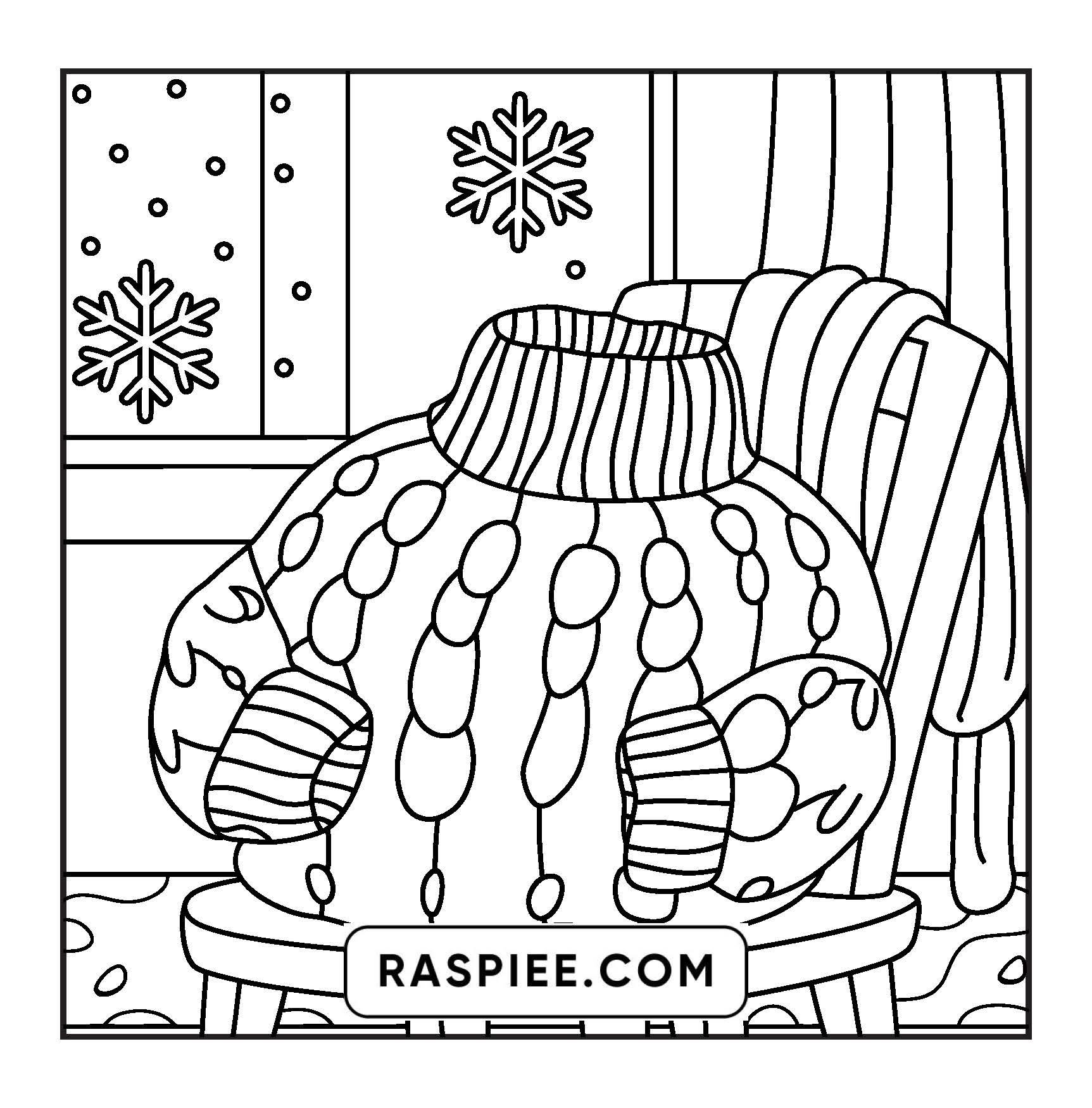 126 Bold and Easy Cozy Winter Coloring Pages