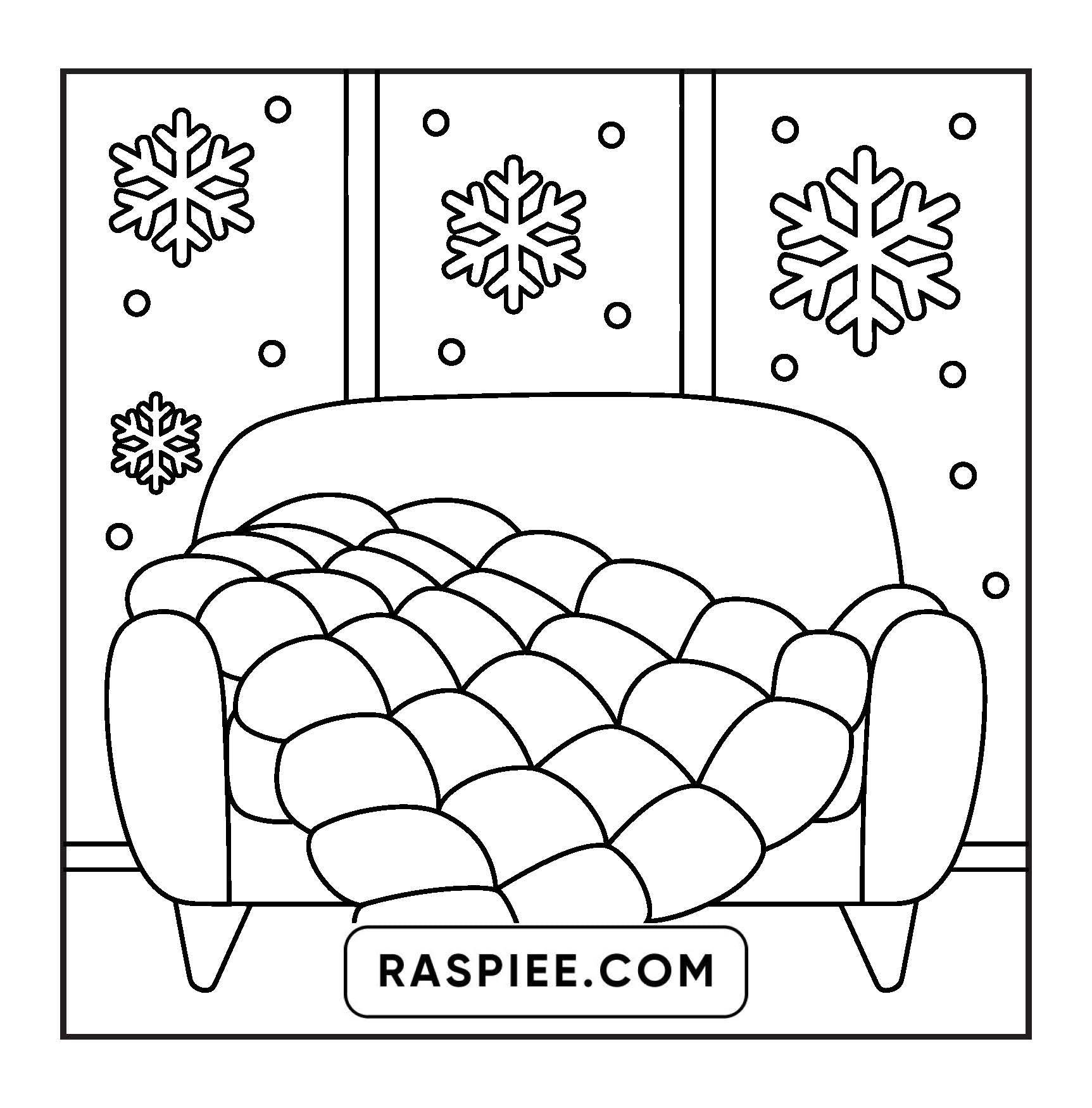 126 Bold and Easy Cozy Winter Coloring Pages