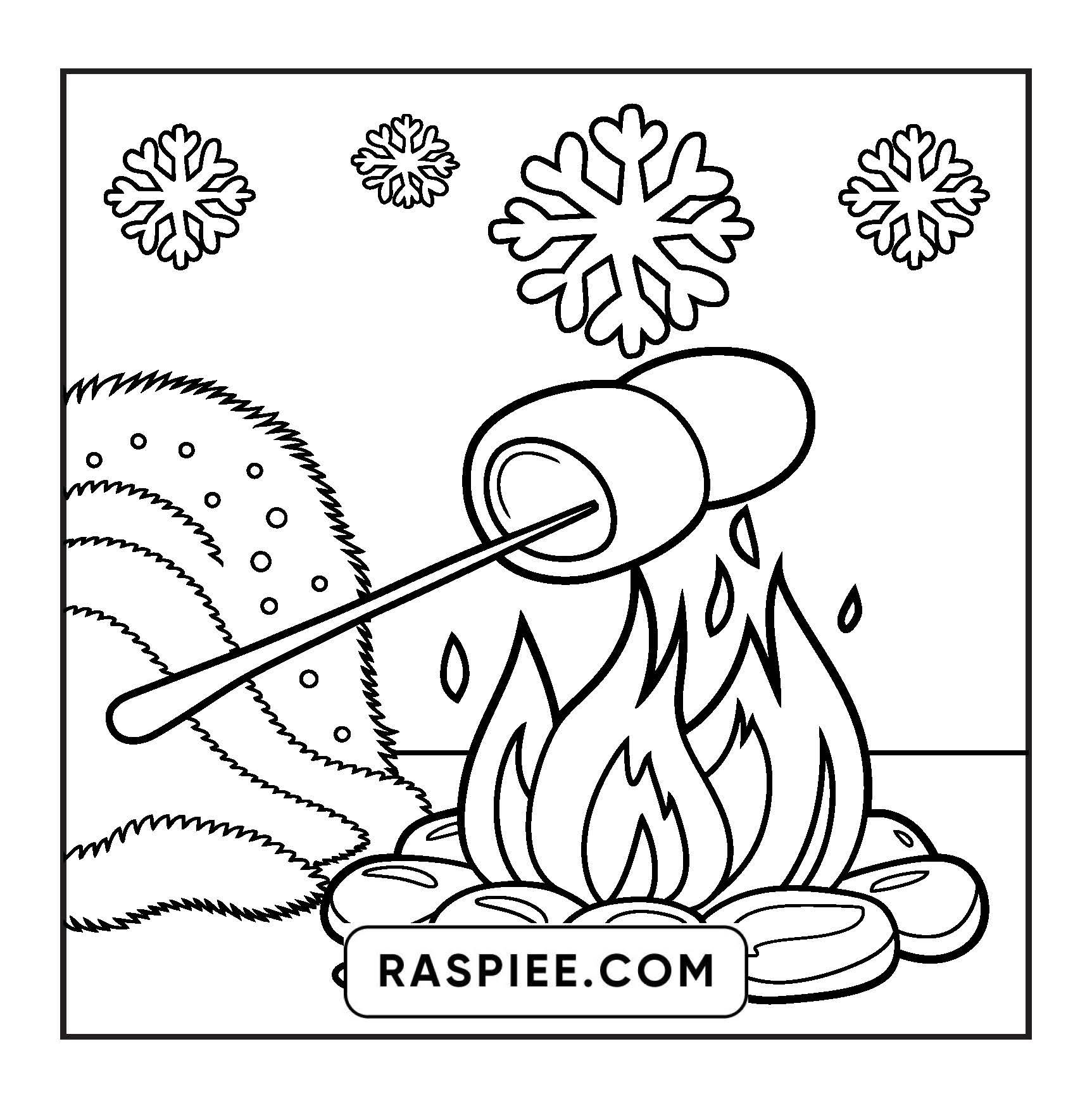 126 Bold and Easy Cozy Winter Coloring Pages