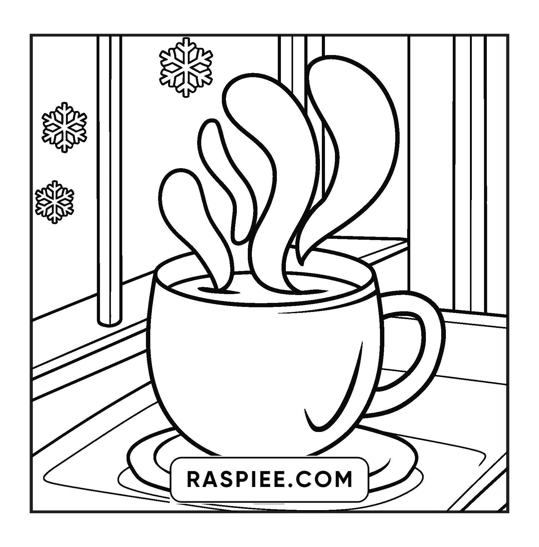 126 Bold and Easy Cozy Winter Coloring Pages