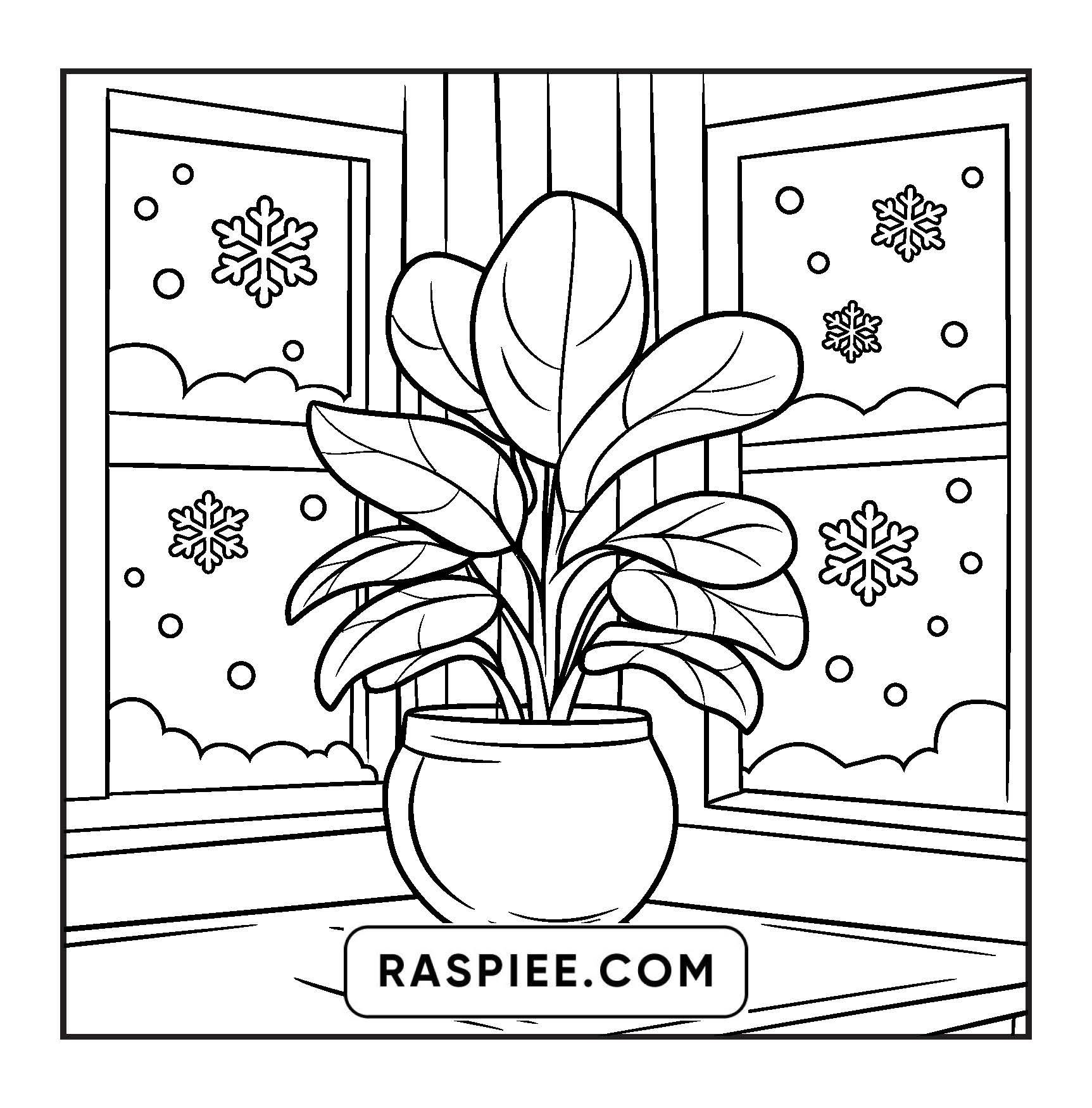 126 Bold and Easy Cozy Winter Coloring Pages