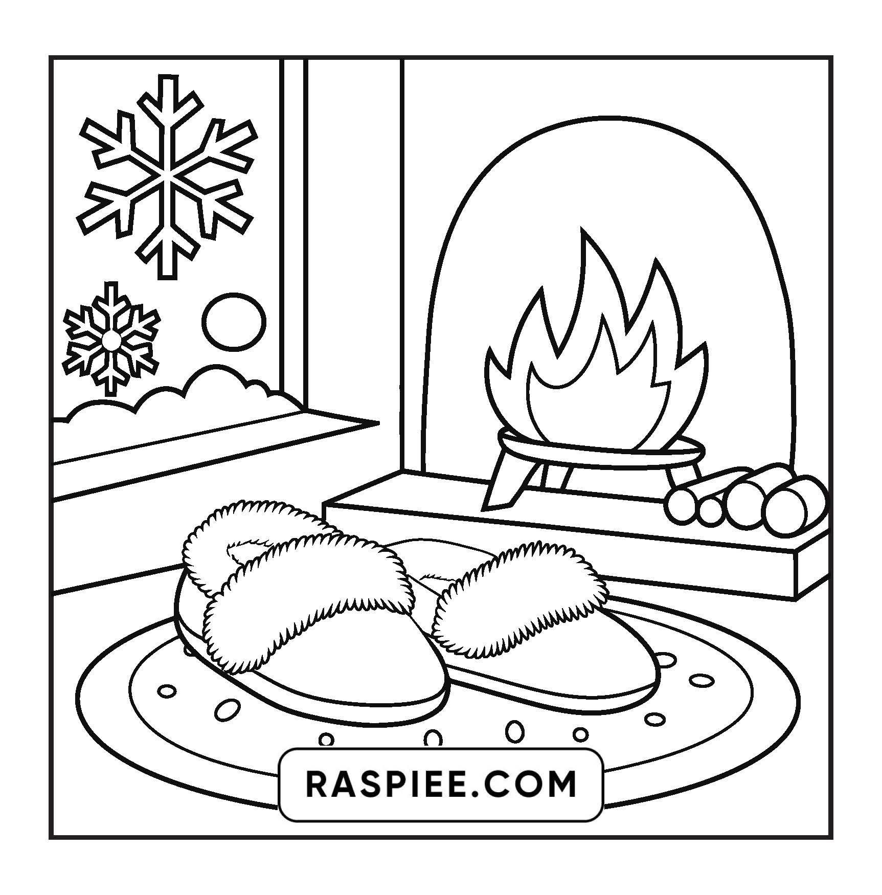 126 Bold and Easy Cozy Winter Coloring Pages