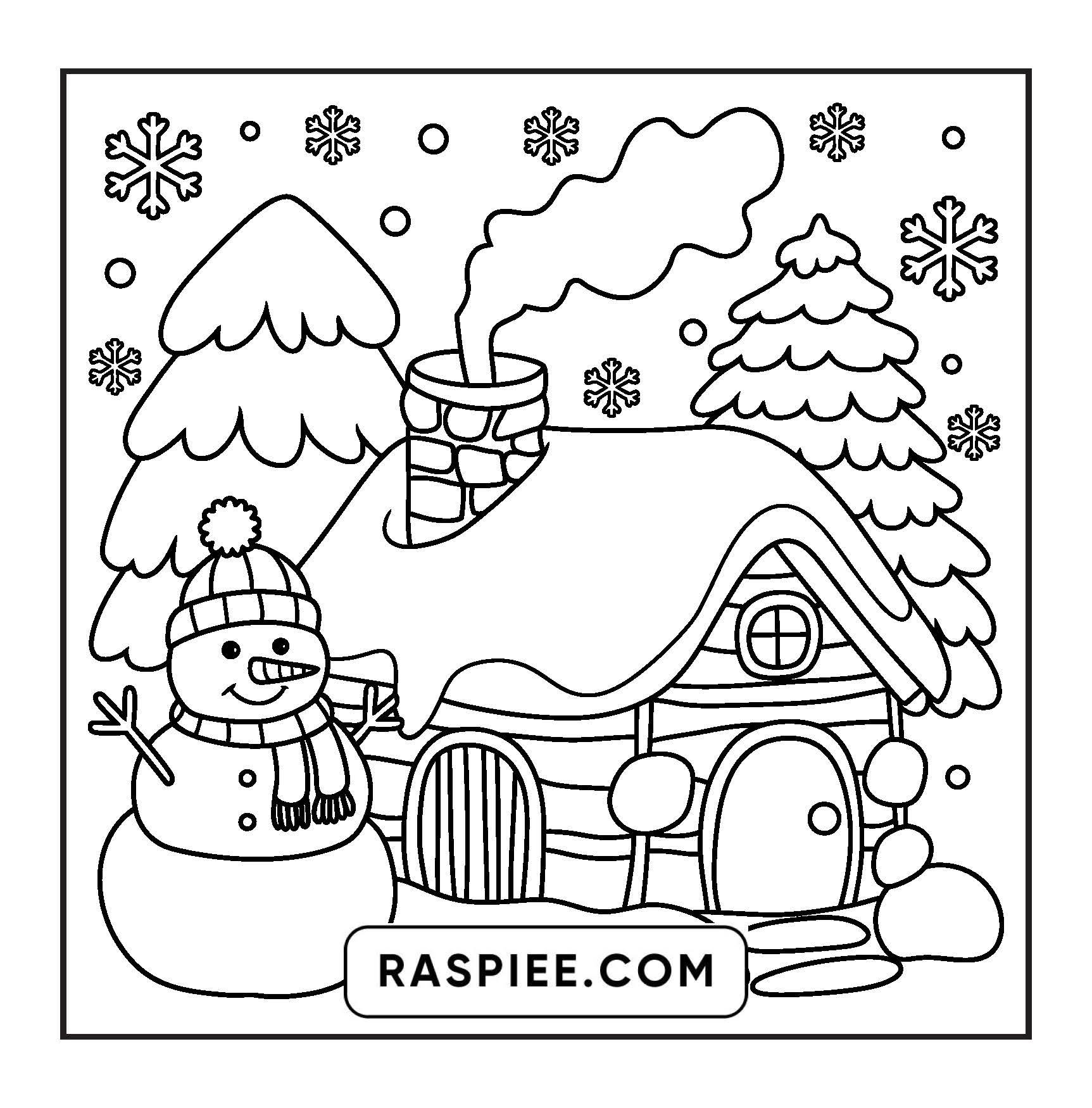 126 Bold and Easy Cozy Winter Coloring Pages