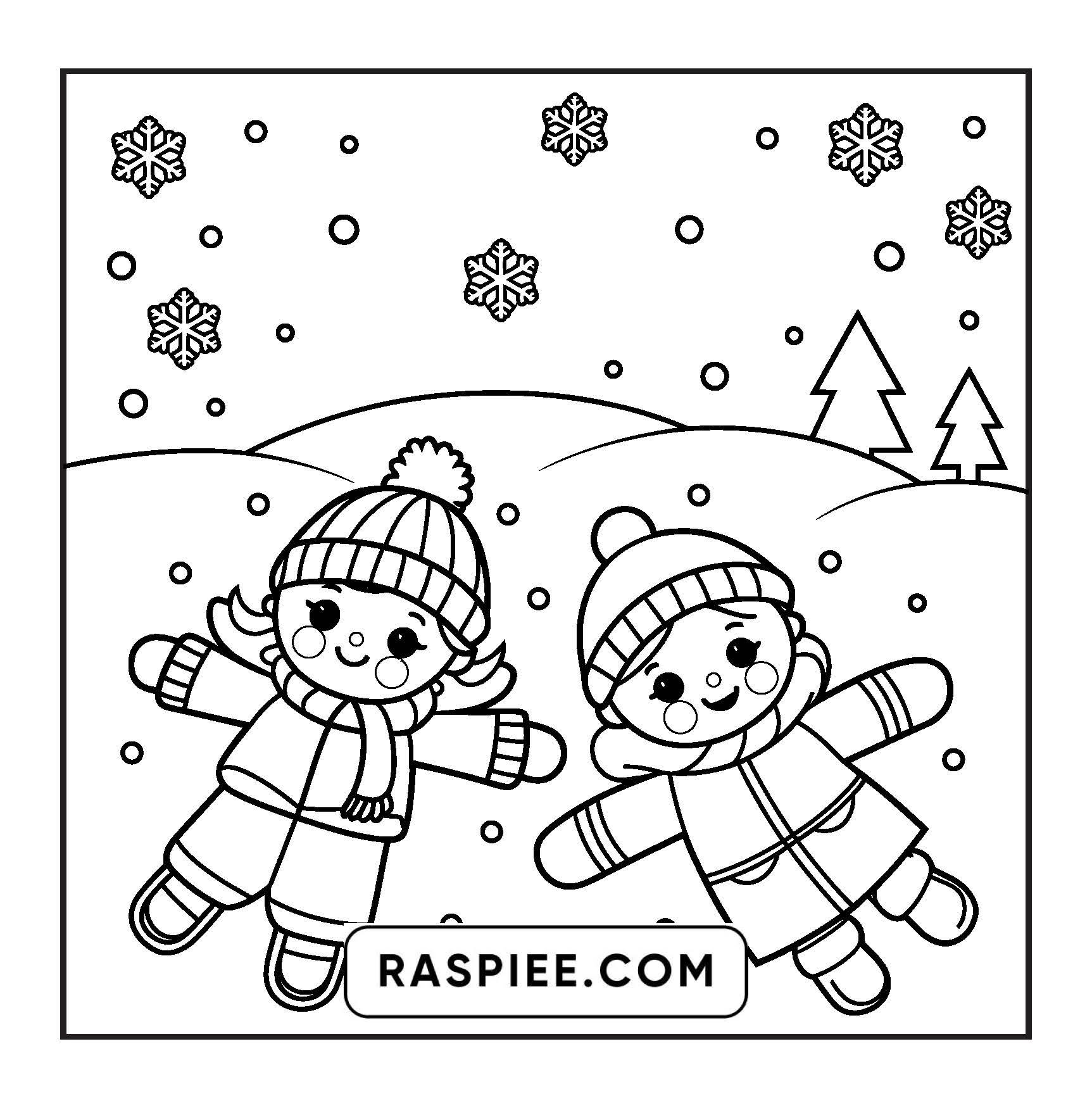 126 Bold and Easy Cozy Winter Coloring Pages