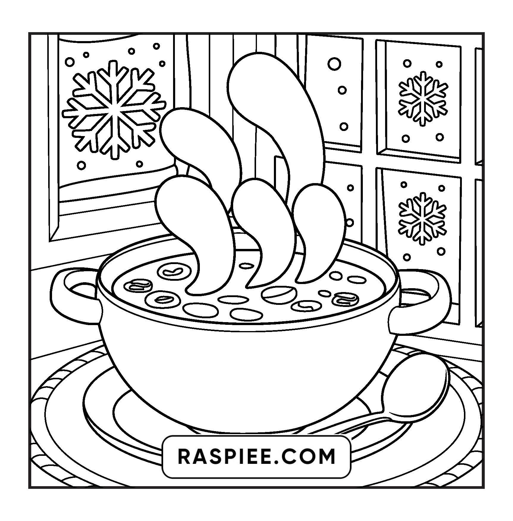 126 Bold and Easy Cozy Winter Coloring Pages