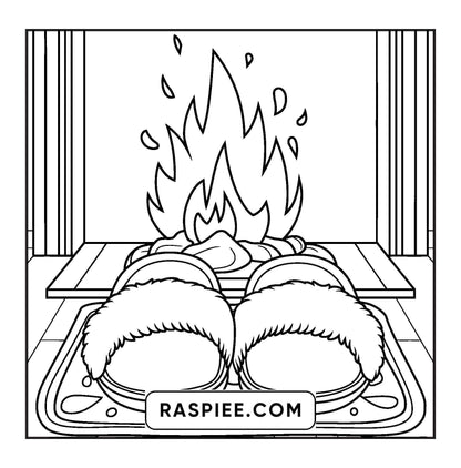 126 Bold and Easy Cozy Winter Coloring Pages