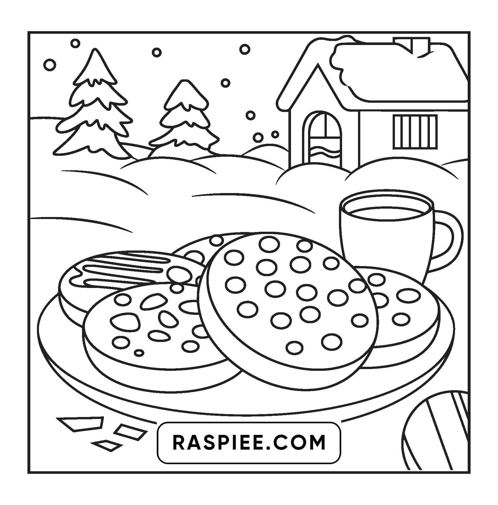 126 Bold and Easy Cozy Winter Coloring Pages