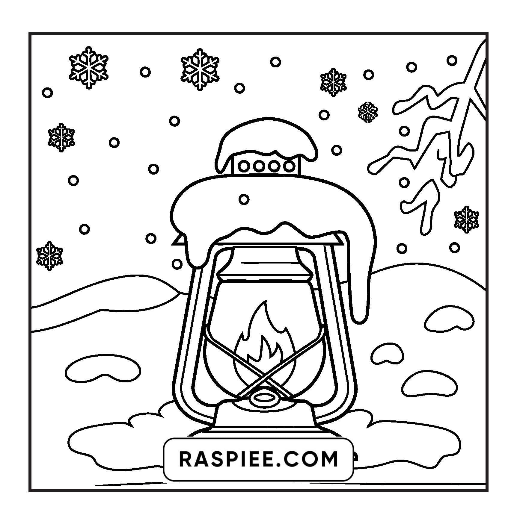 126 Bold and Easy Cozy Winter Coloring Pages