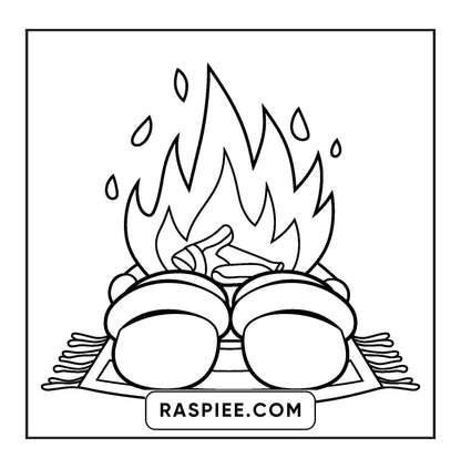 126 Bold and Easy Cozy Winter Coloring Pages