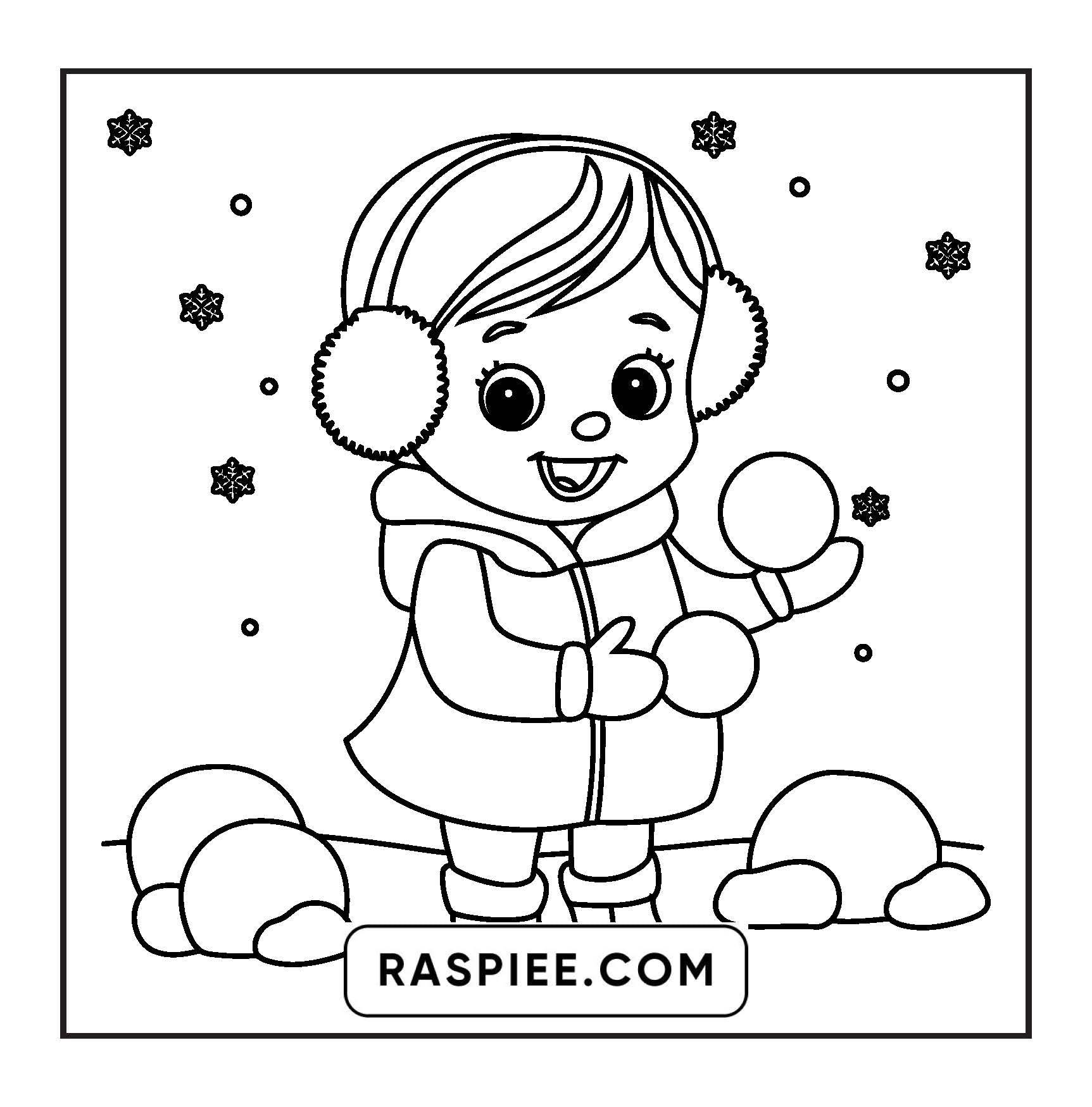 126 Bold and Easy Cozy Winter Coloring Pages