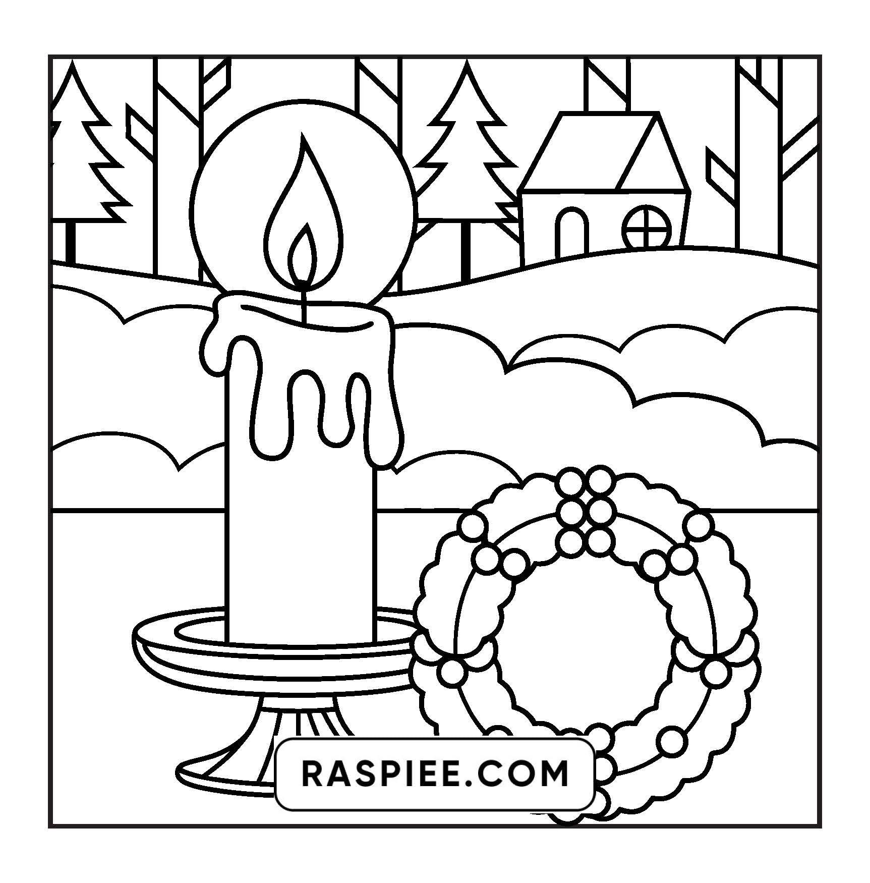 126 Bold and Easy Cozy Winter Coloring Pages