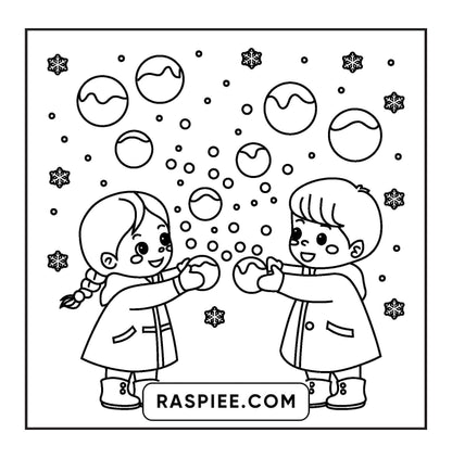 126 Bold and Easy Cozy Winter Coloring Pages