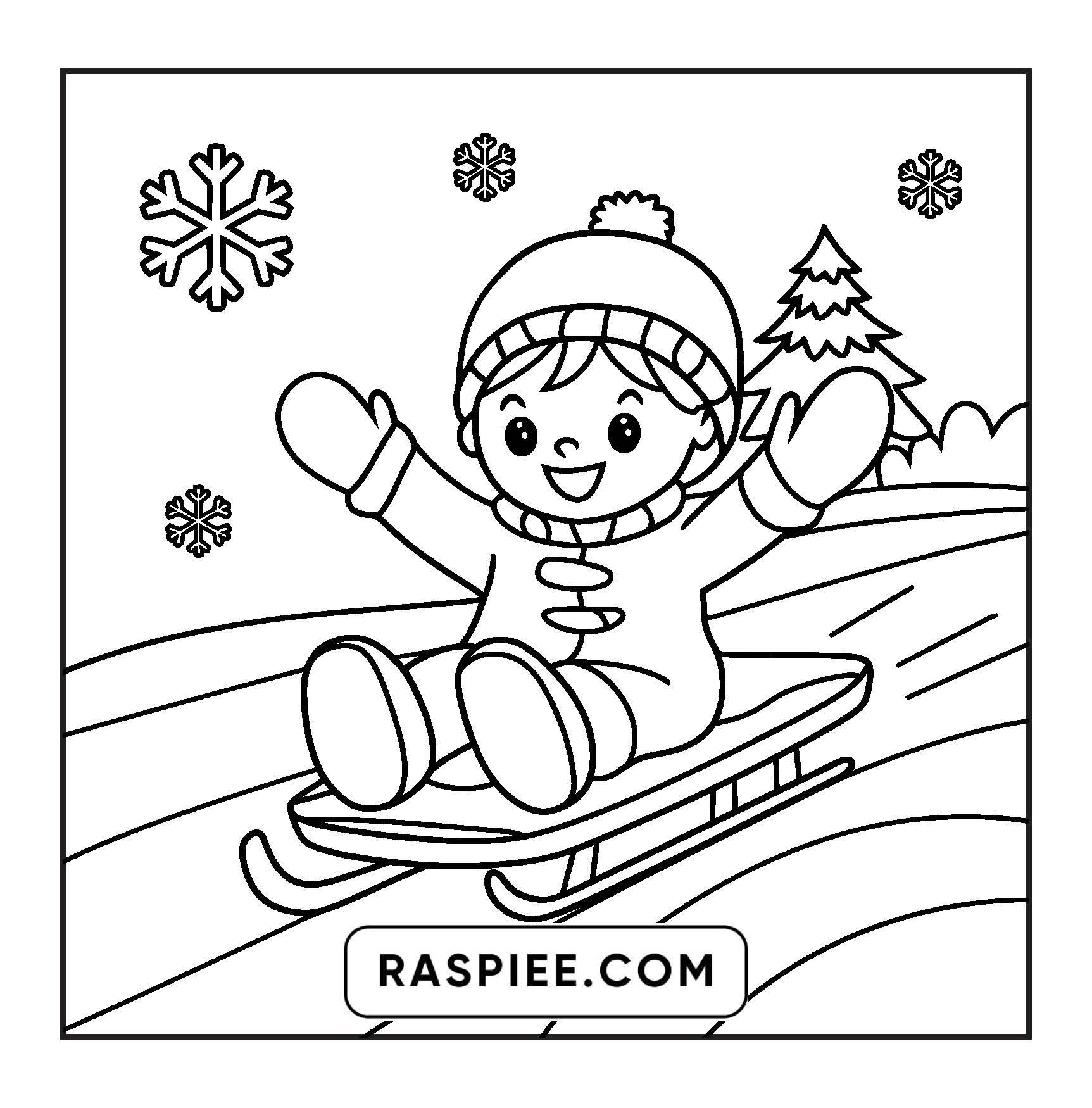 126 Bold and Easy Cozy Winter Coloring Pages