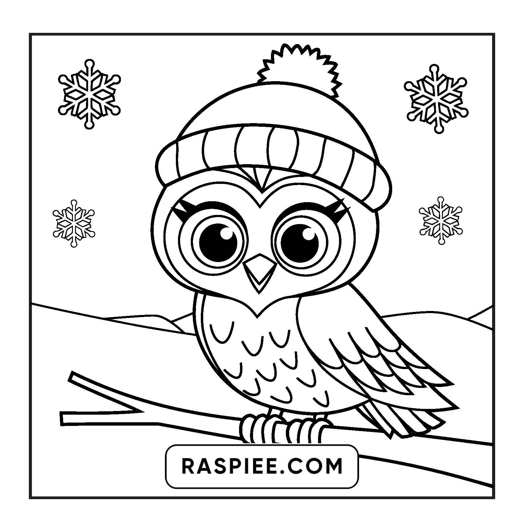 126 Bold and Easy Cozy Winter Coloring Pages
