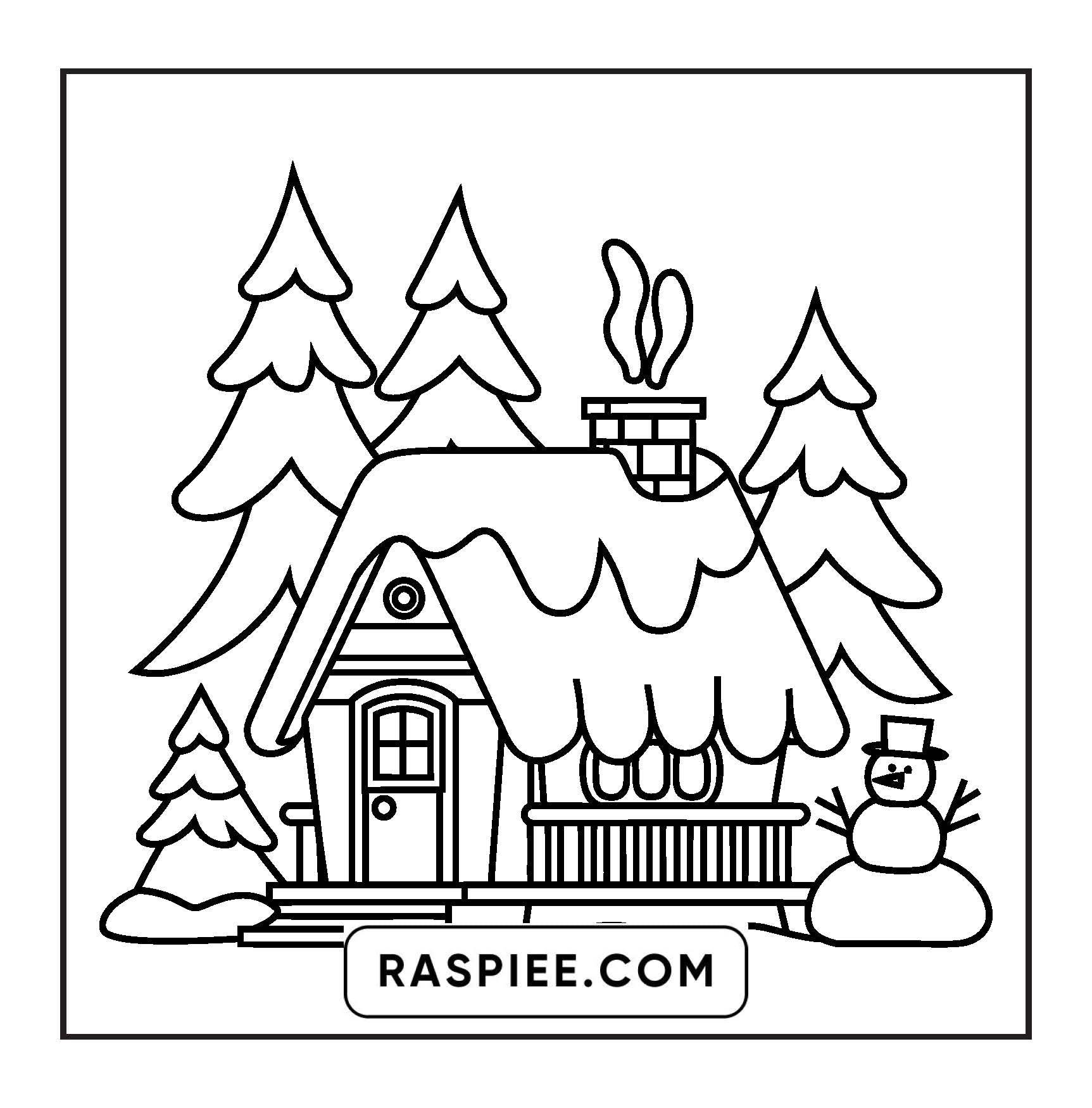 126 Bold and Easy Cozy Winter Coloring Pages