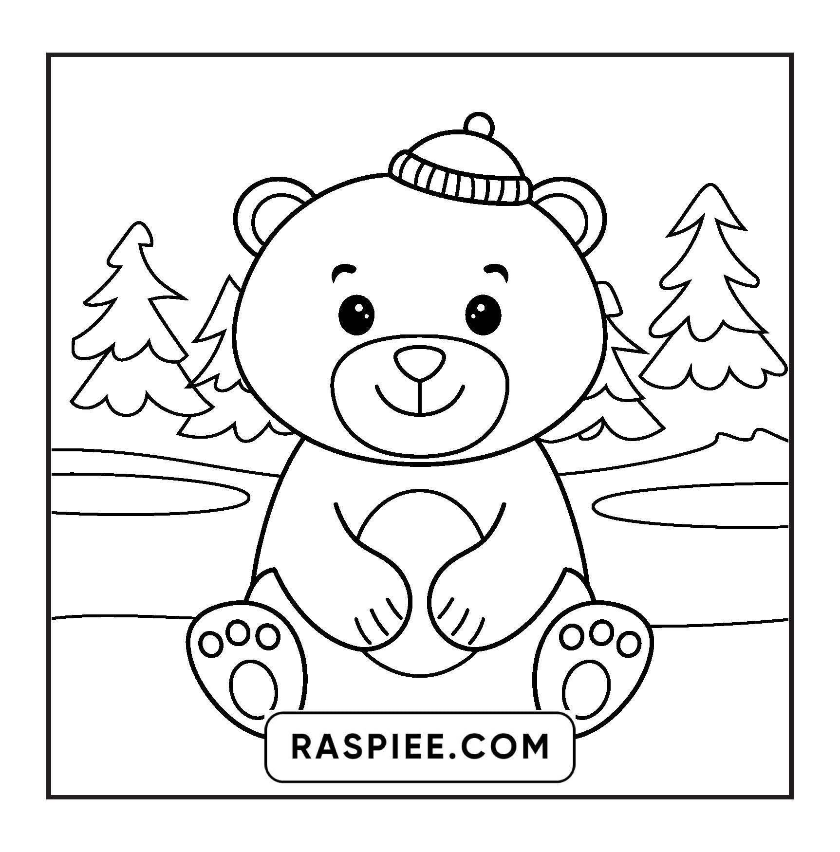 126 Bold and Easy Cozy Winter Coloring Pages