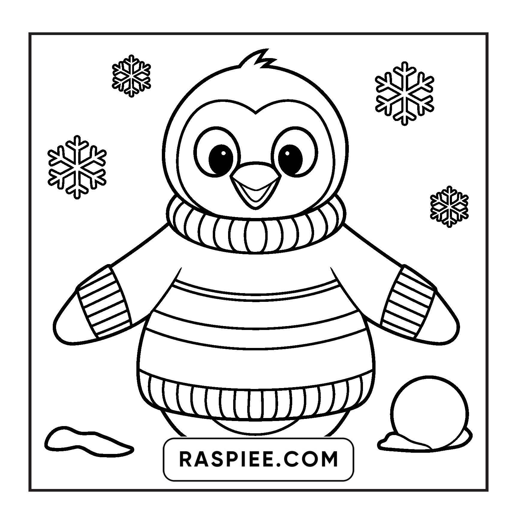 126 Bold and Easy Cozy Winter Coloring Pages