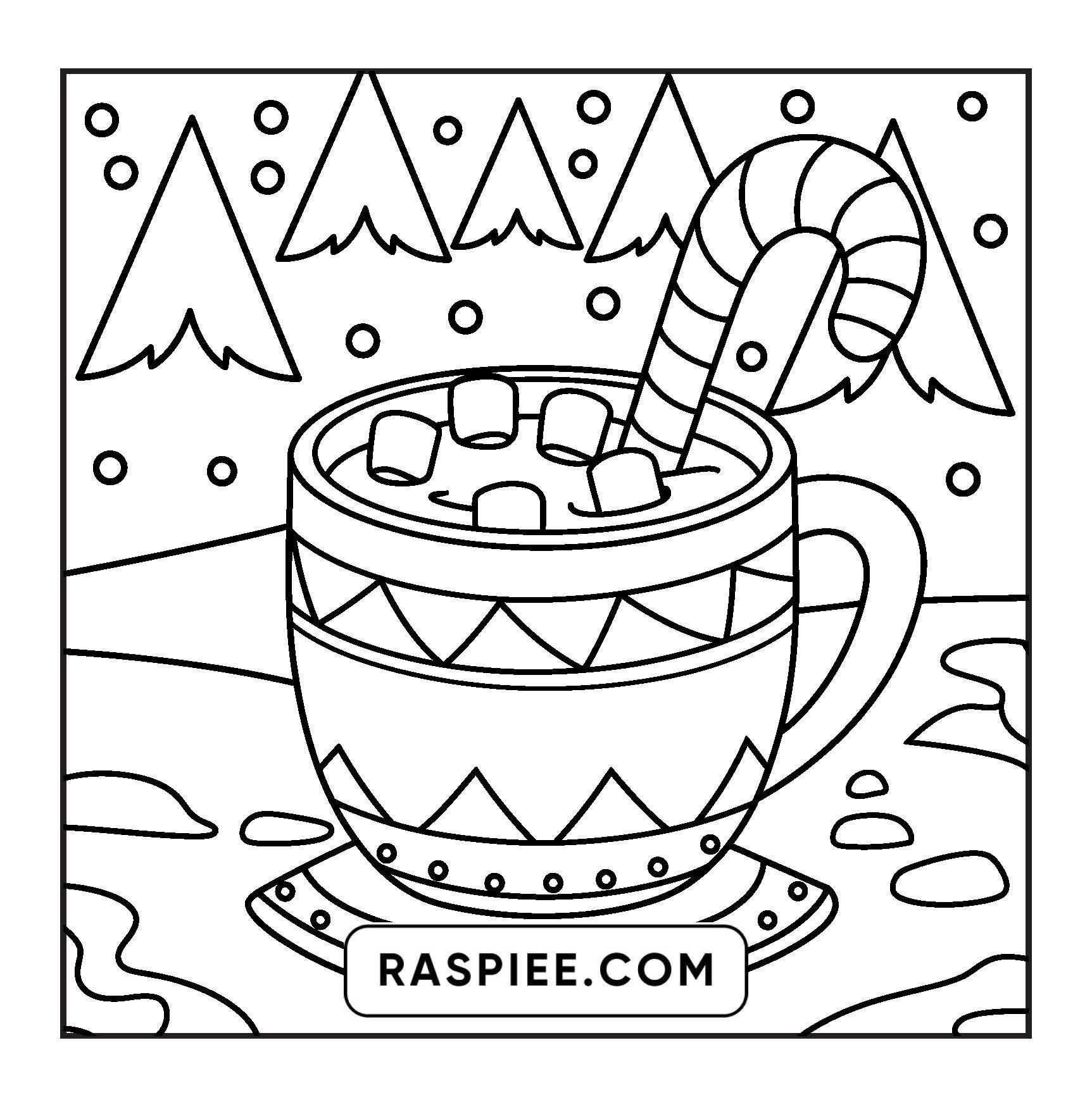 126 Bold and Easy Cozy Winter Coloring Pages