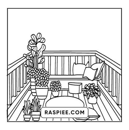 126 Bold and Easy Hygge Place Coloring Pages