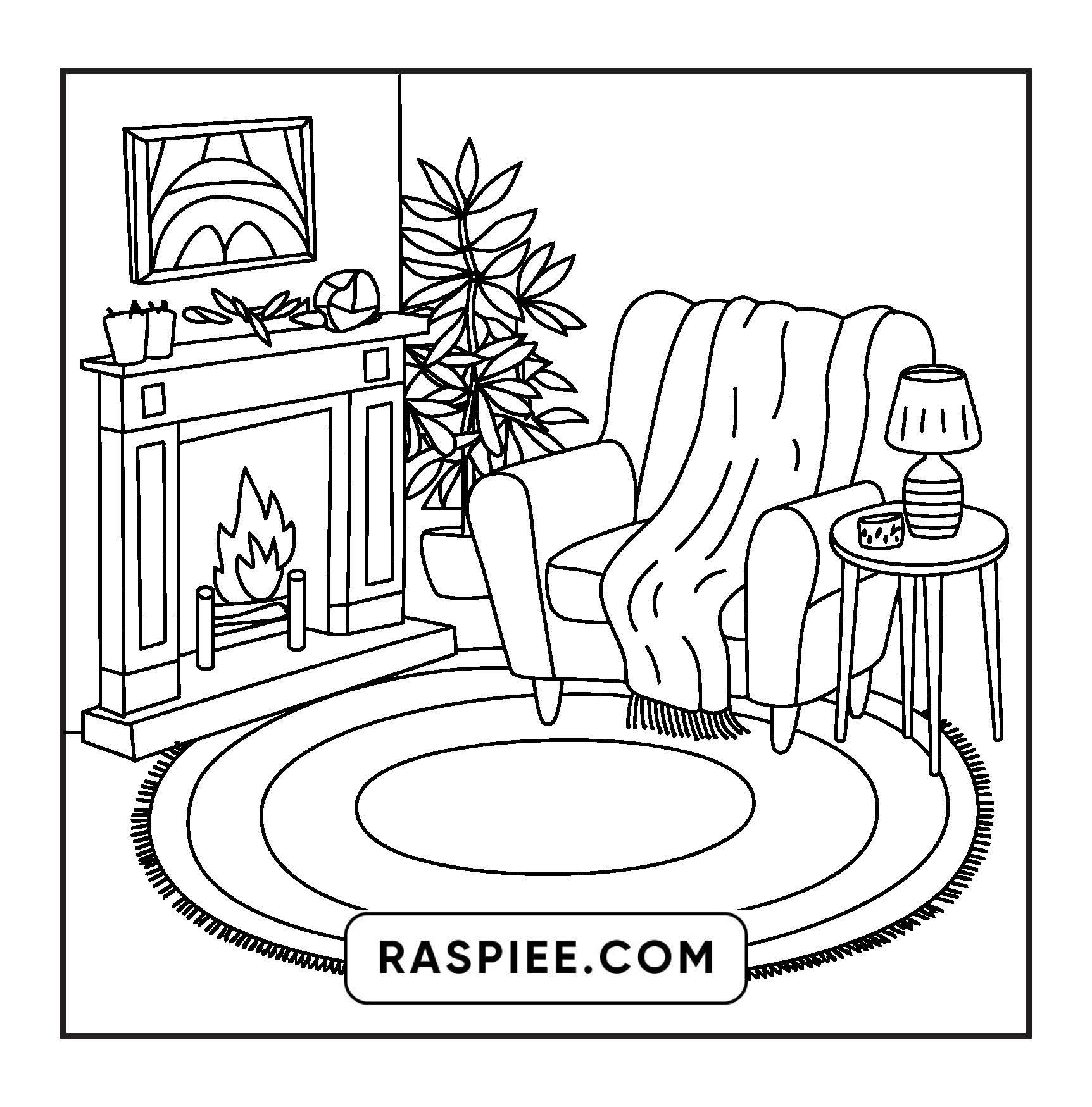 126 Bold and Easy Hygge Place Coloring Pages