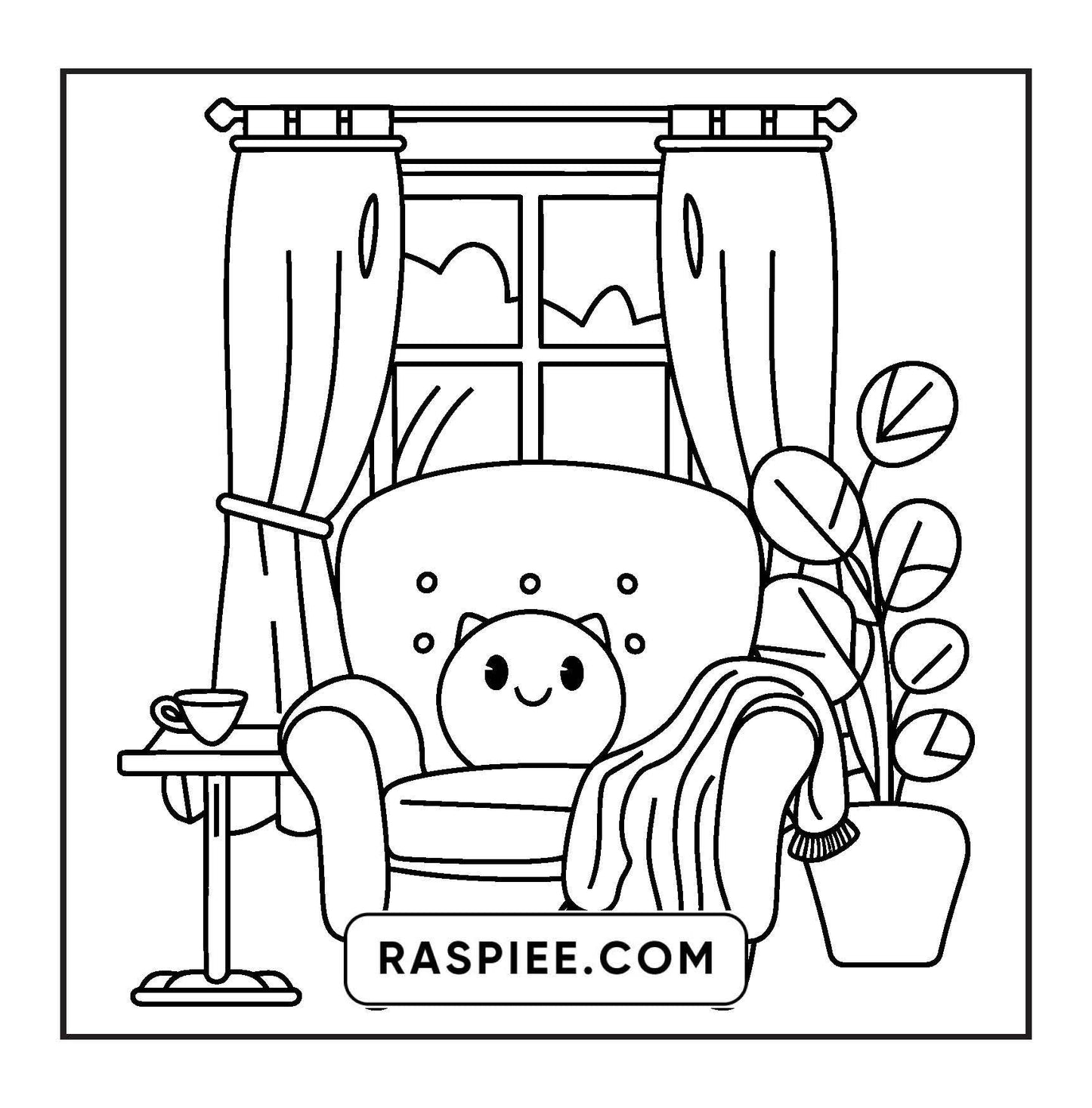 126 Bold and Easy Hygge Place Coloring Pages