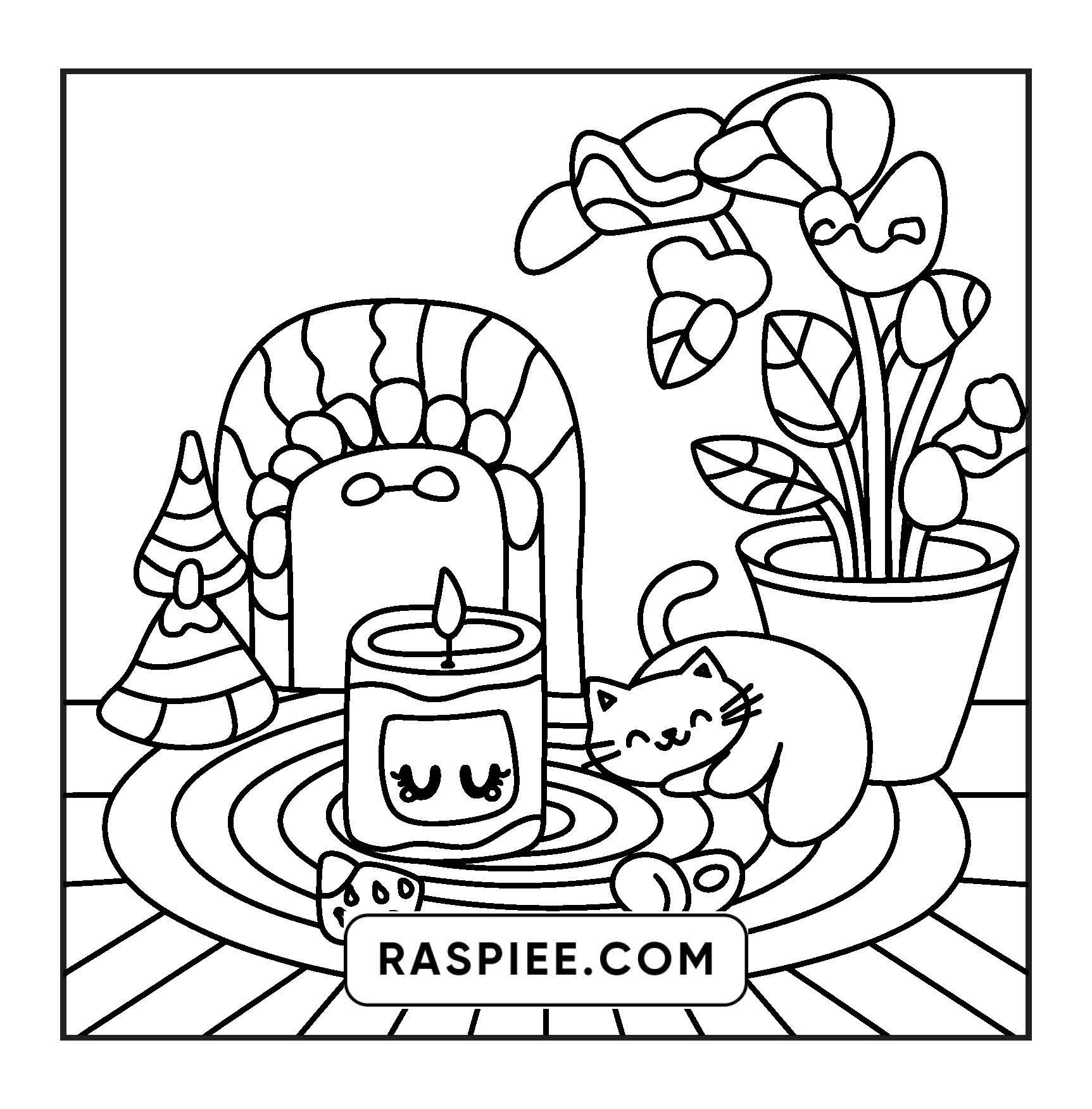 126 Bold and Easy Hygge Place Coloring Pages