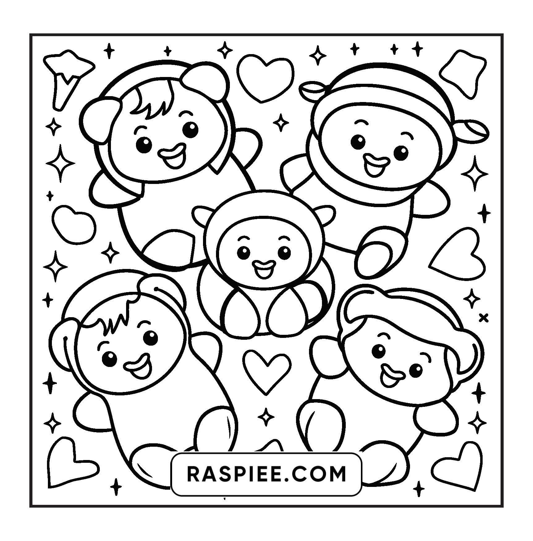 127 Bold and Easy Cute Groovy Coloring Pages