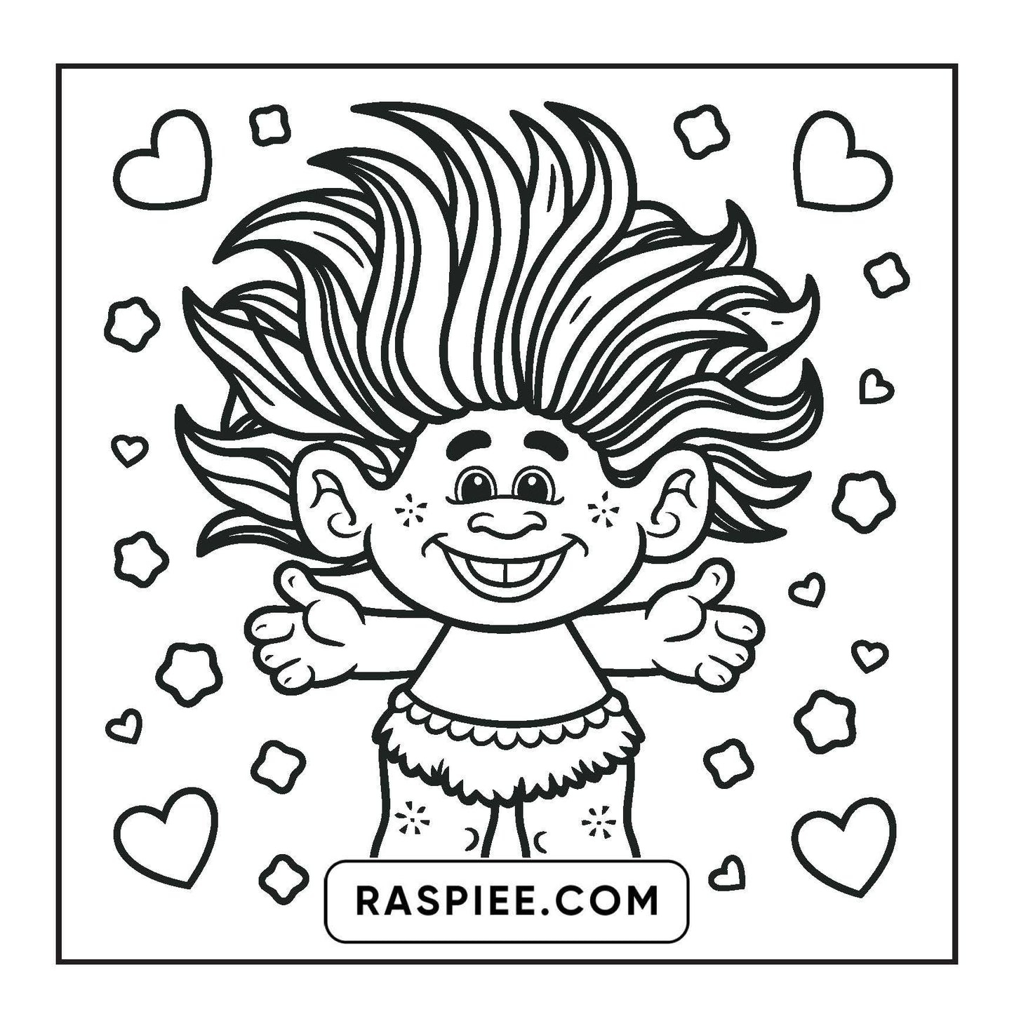 127 Bold and Easy Cute Groovy Coloring Pages