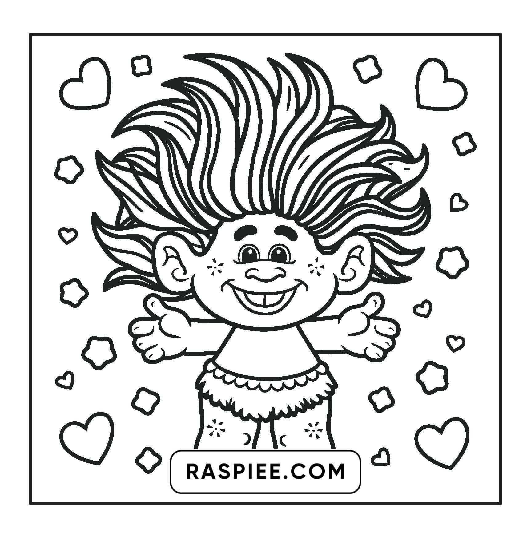 127 Bold and Easy Cute Groovy Coloring Pages