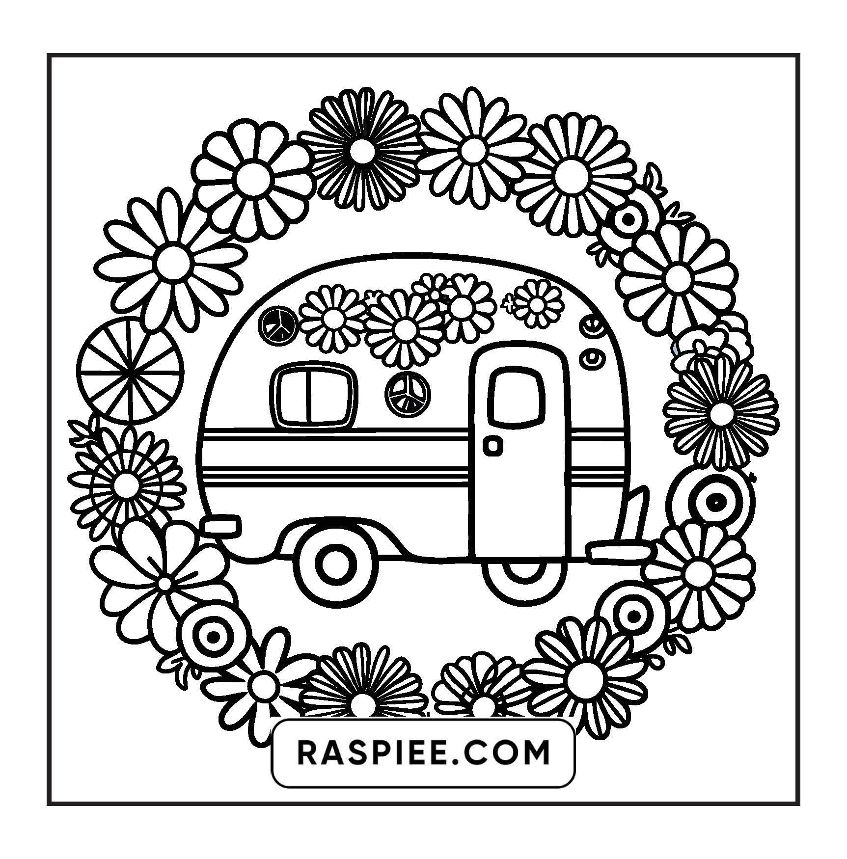 127 Bold and Easy Cute Groovy Coloring Pages