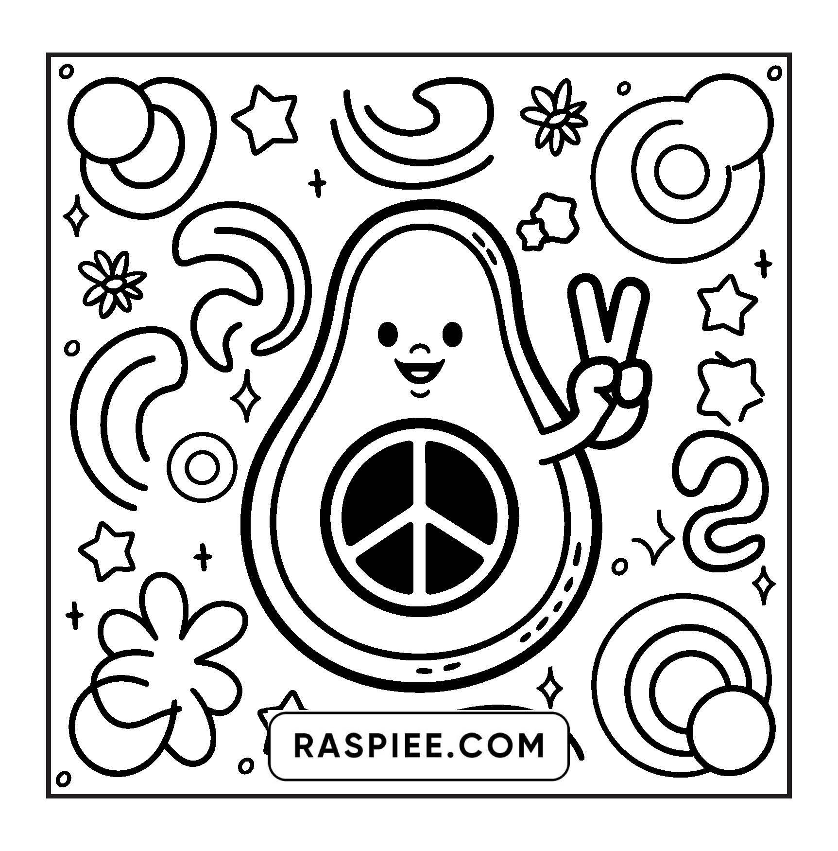 127 Bold and Easy Cute Groovy Coloring Pages