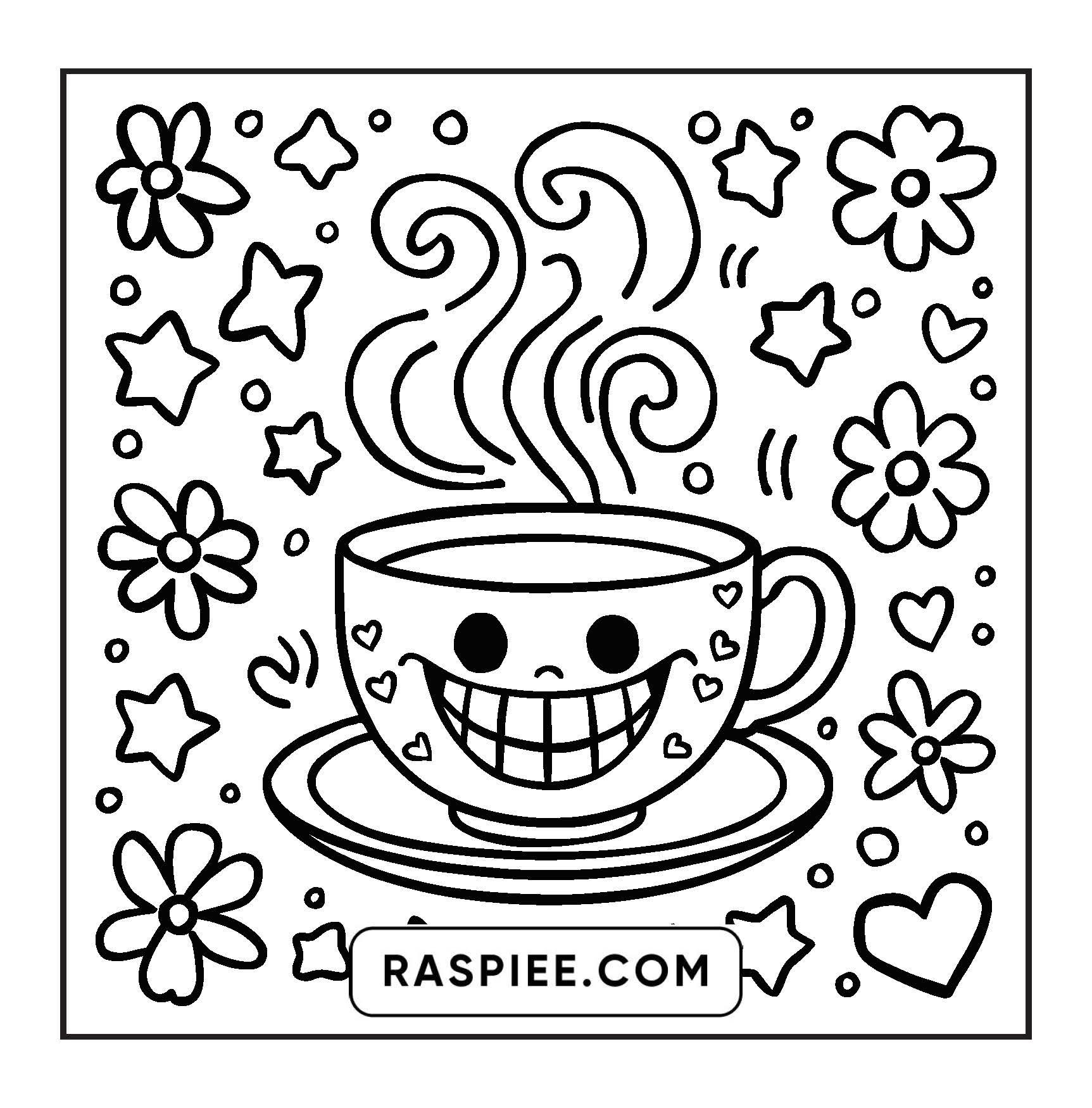 127 Bold and Easy Cute Groovy Coloring Pages