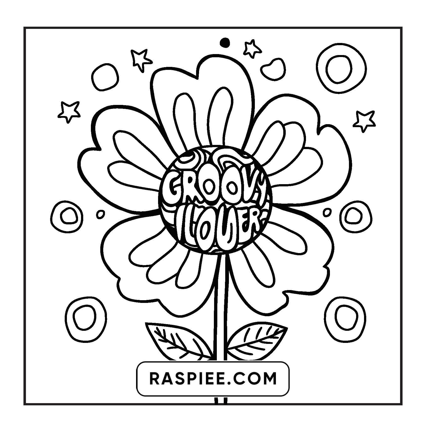 127 Bold and Easy Cute Groovy Coloring Pages