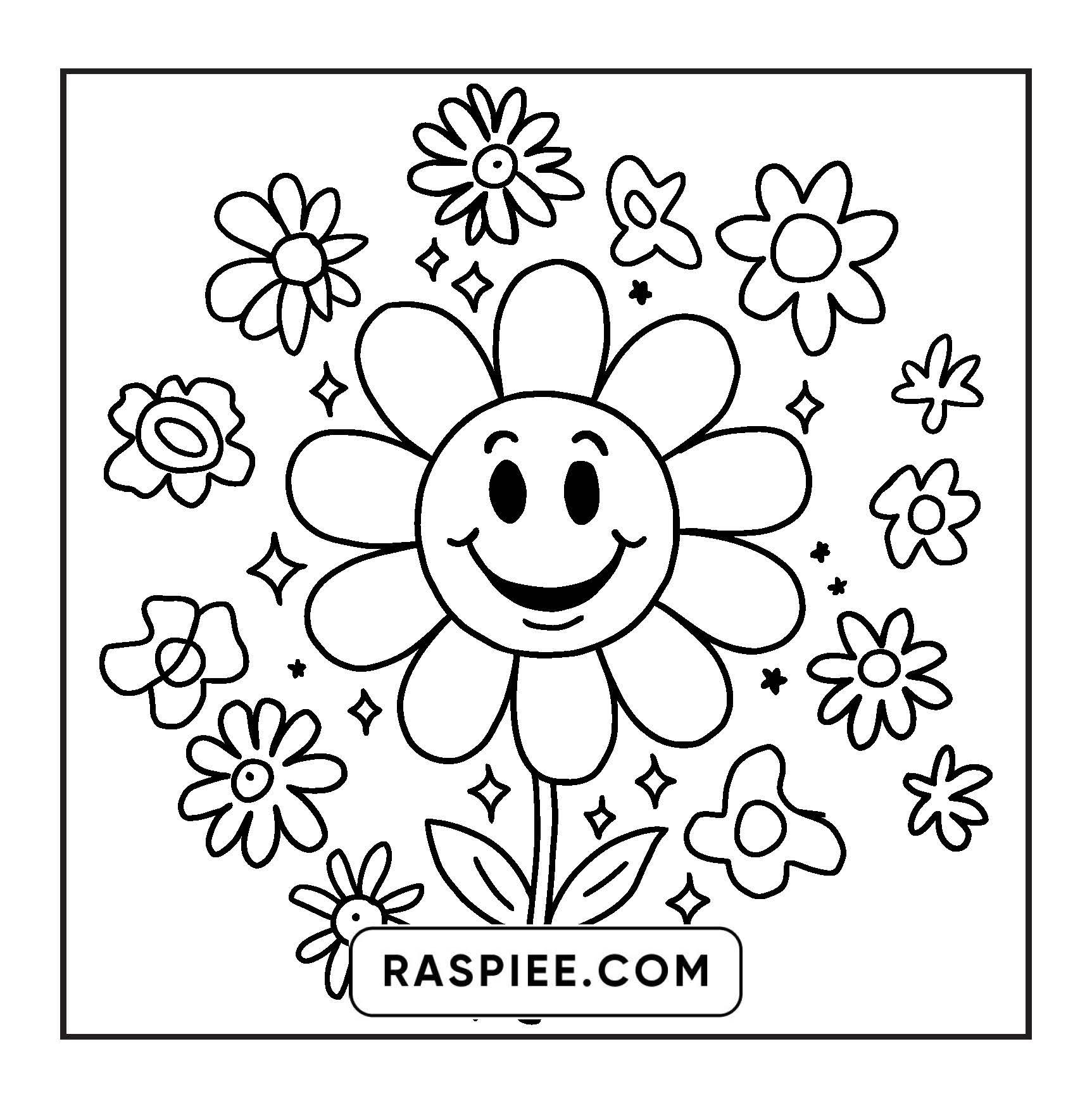 127 Bold and Easy Cute Groovy Coloring Pages