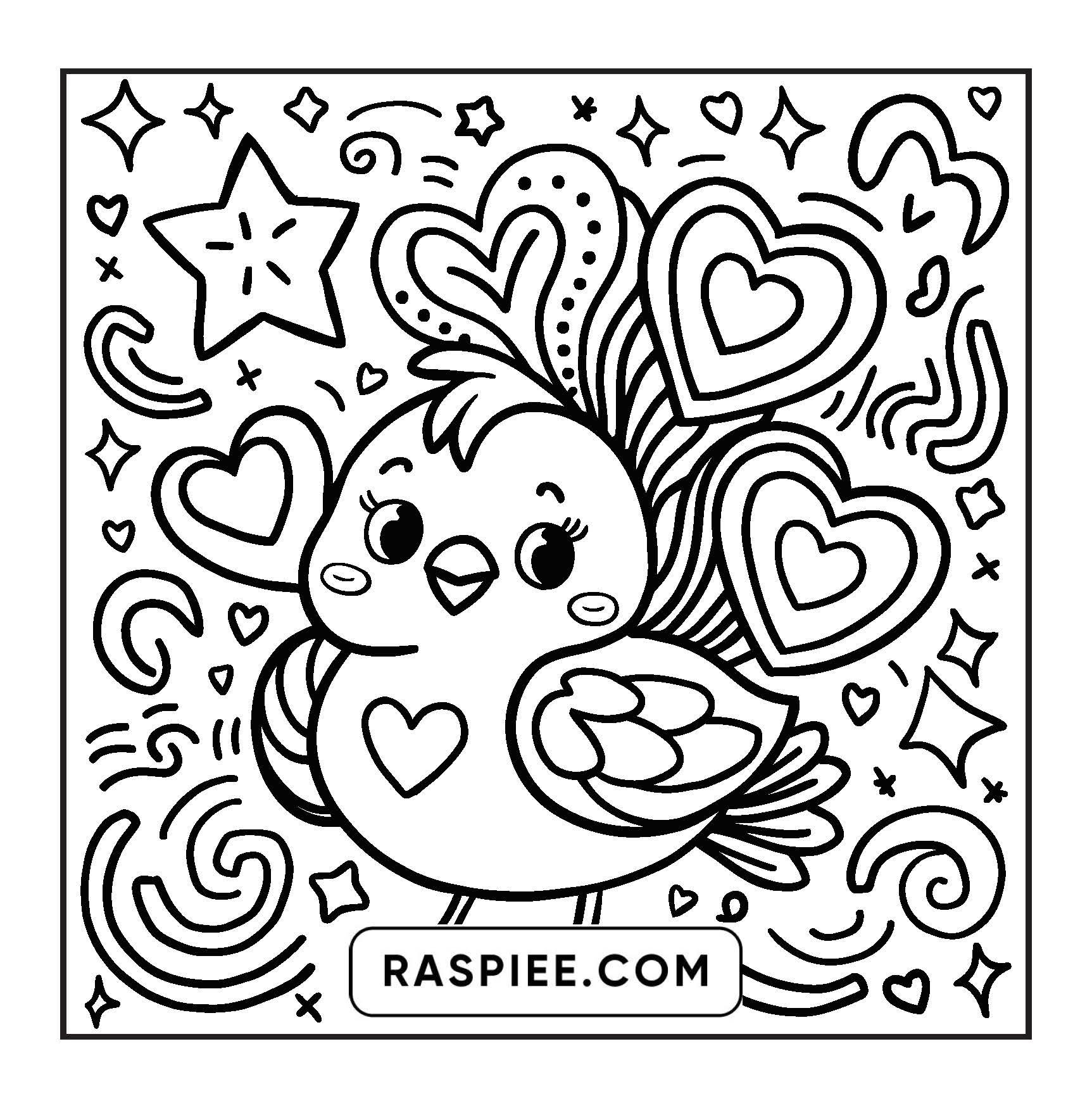 127 Bold and Easy Cute Groovy Coloring Pages
