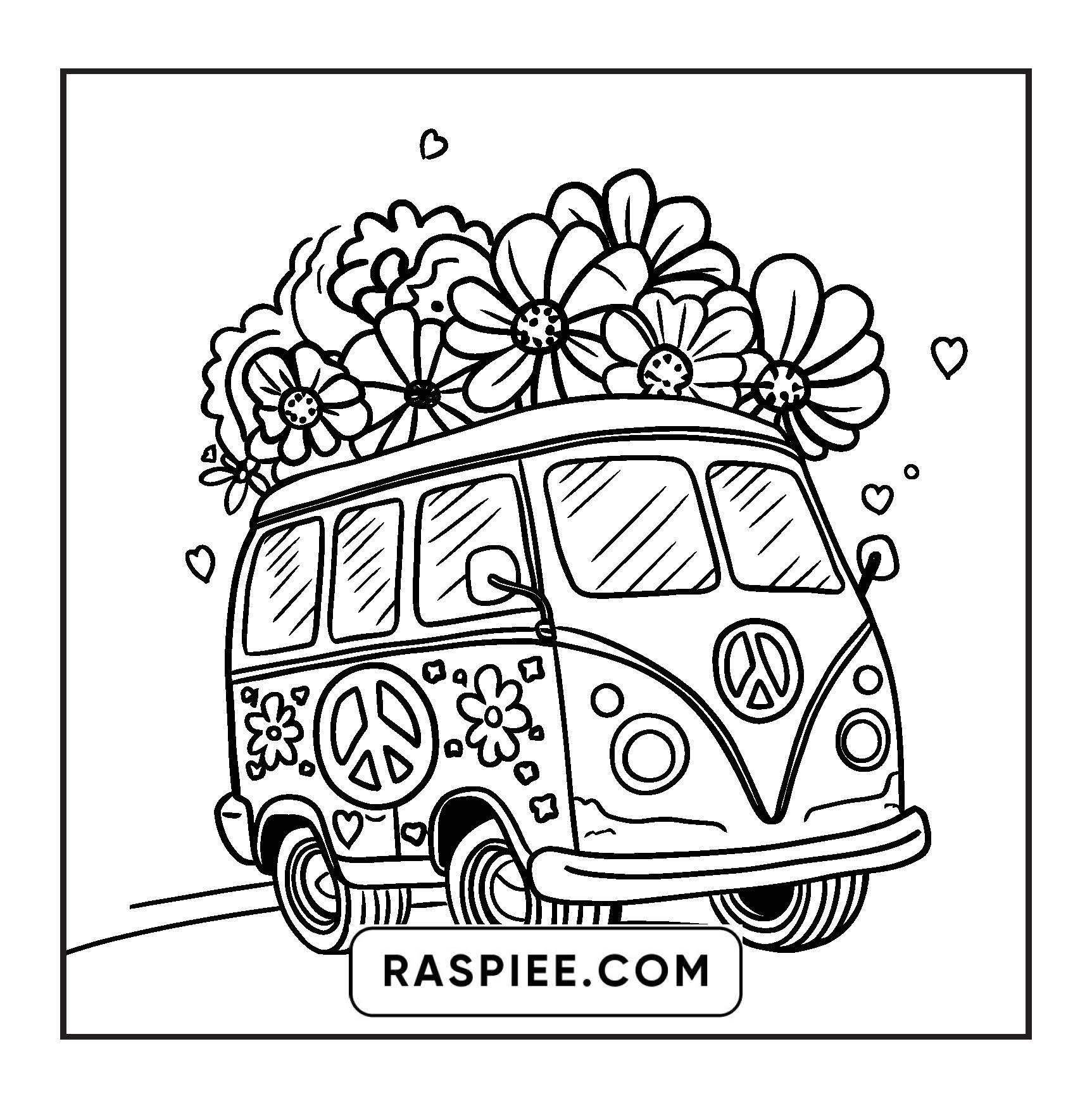 127 Bold and Easy Cute Groovy Coloring Pages