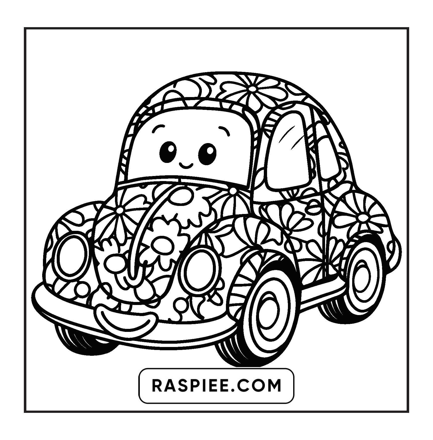 127 Bold and Easy Cute Groovy Coloring Pages