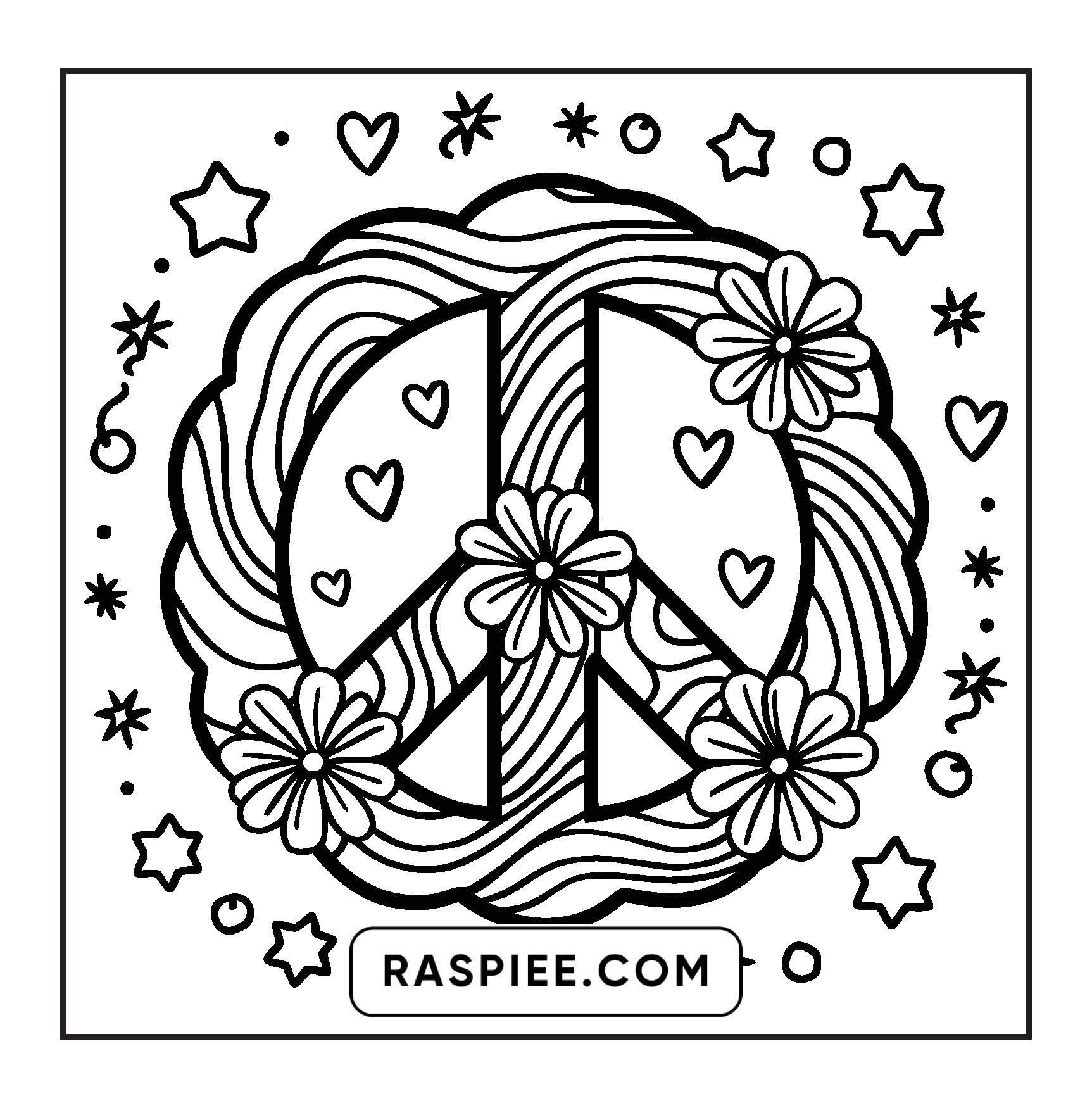 127 Bold and Easy Cute Groovy Coloring Pages