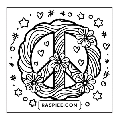127 Bold and Easy Cute Groovy Coloring Pages