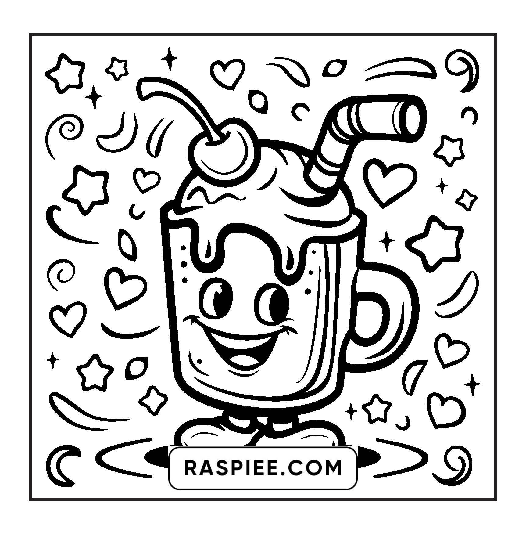 127 Bold and Easy Cute Groovy Coloring Pages