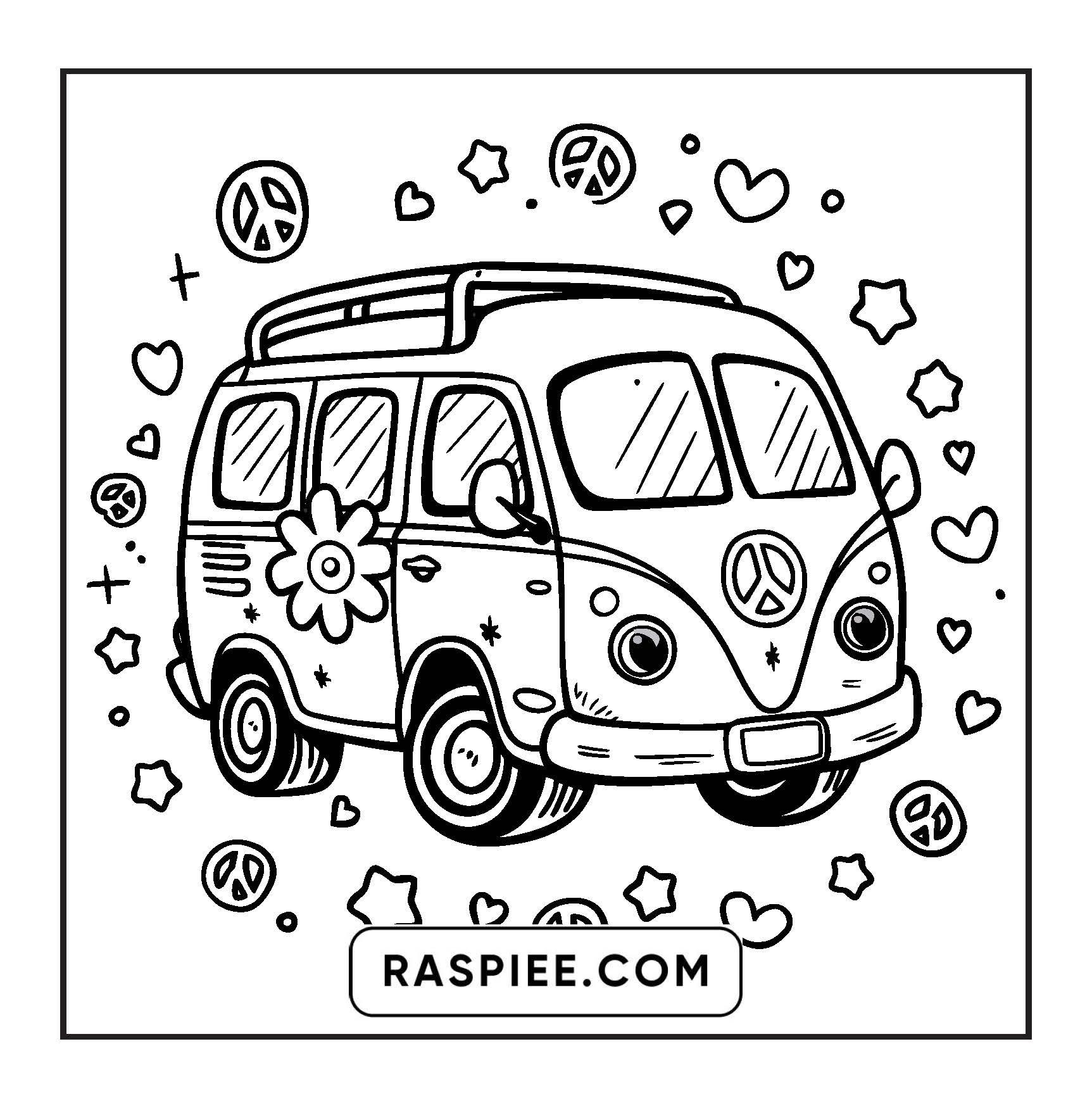 127 Bold and Easy Cute Groovy Coloring Pages