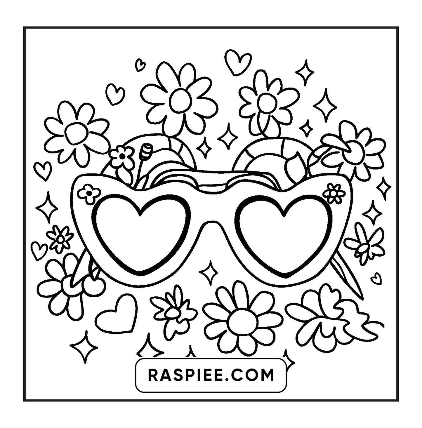 127 Bold and Easy Cute Groovy Coloring Pages
