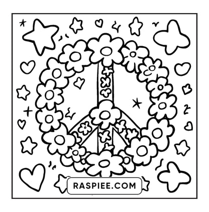 127 Bold and Easy Cute Groovy Coloring Pages