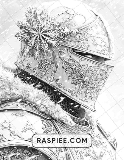 57 Winter Fairytale Portraits Adult Coloring Pages
