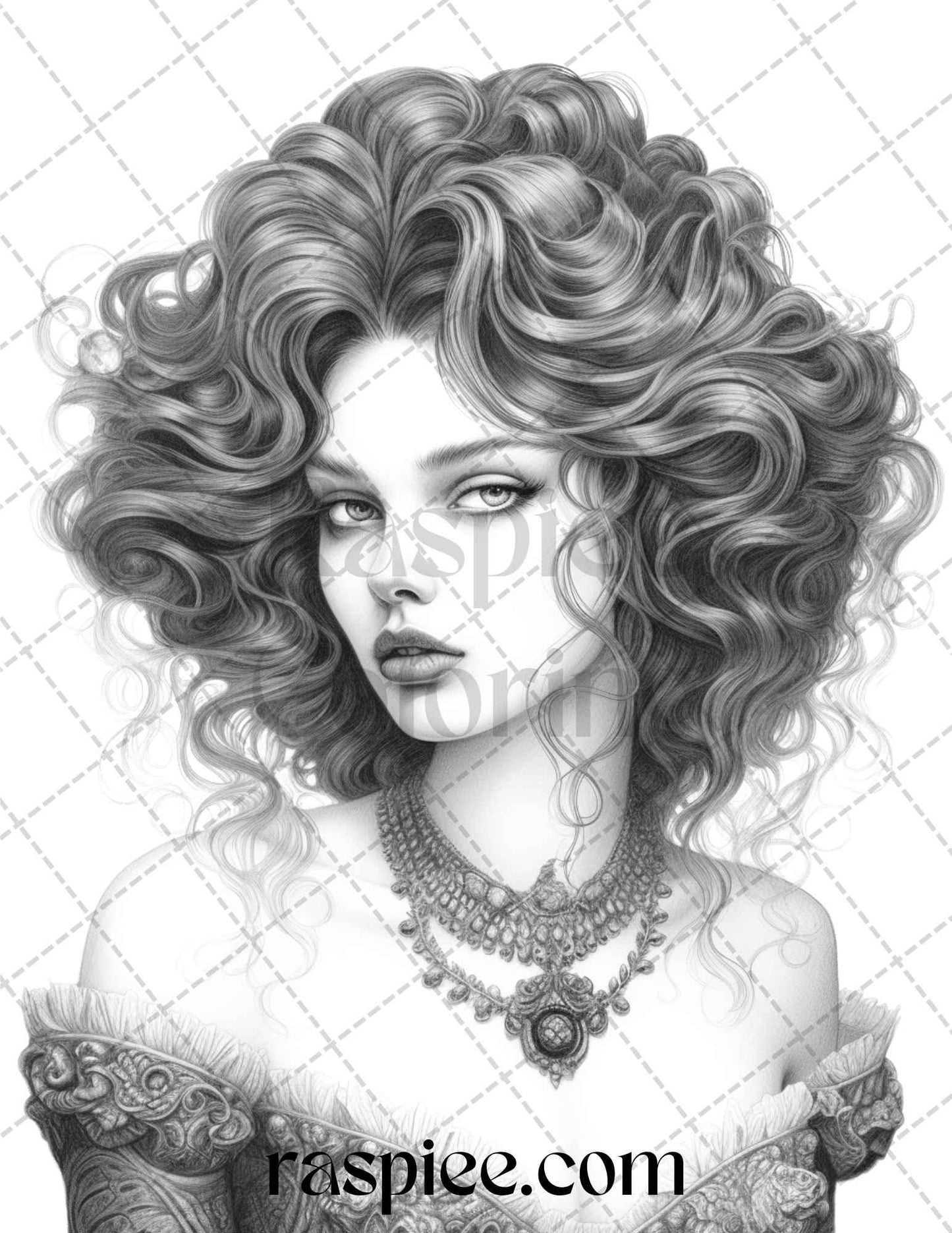 Bewitching Vampires Grayscale Coloring Pages Printable for Adults, PDF File Instant Download