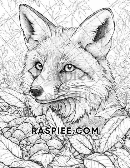 Autumn Charm Adult Coloring Pages Printable PDF Instant Download