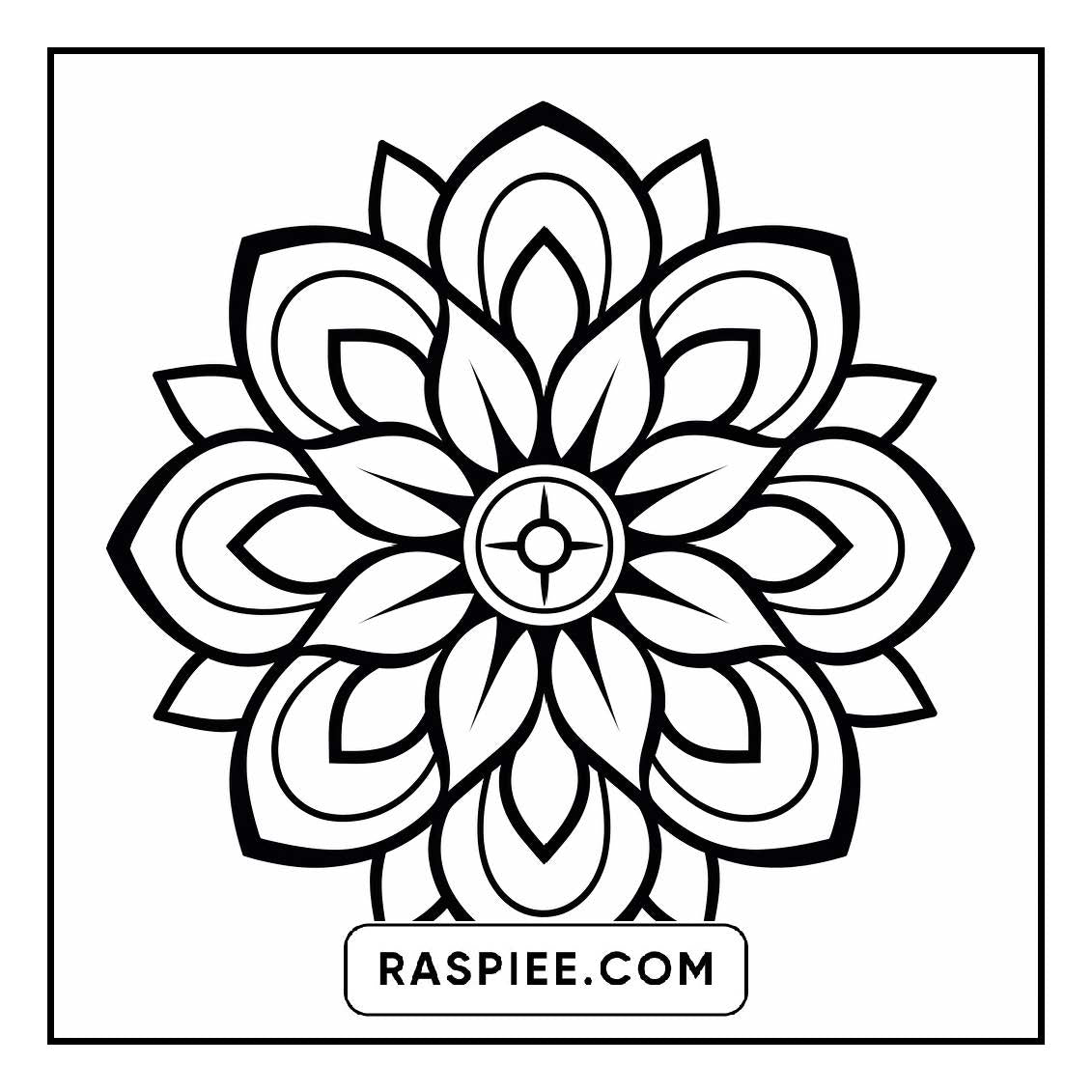 134 Bold and Easy Mandala Coloring Pages